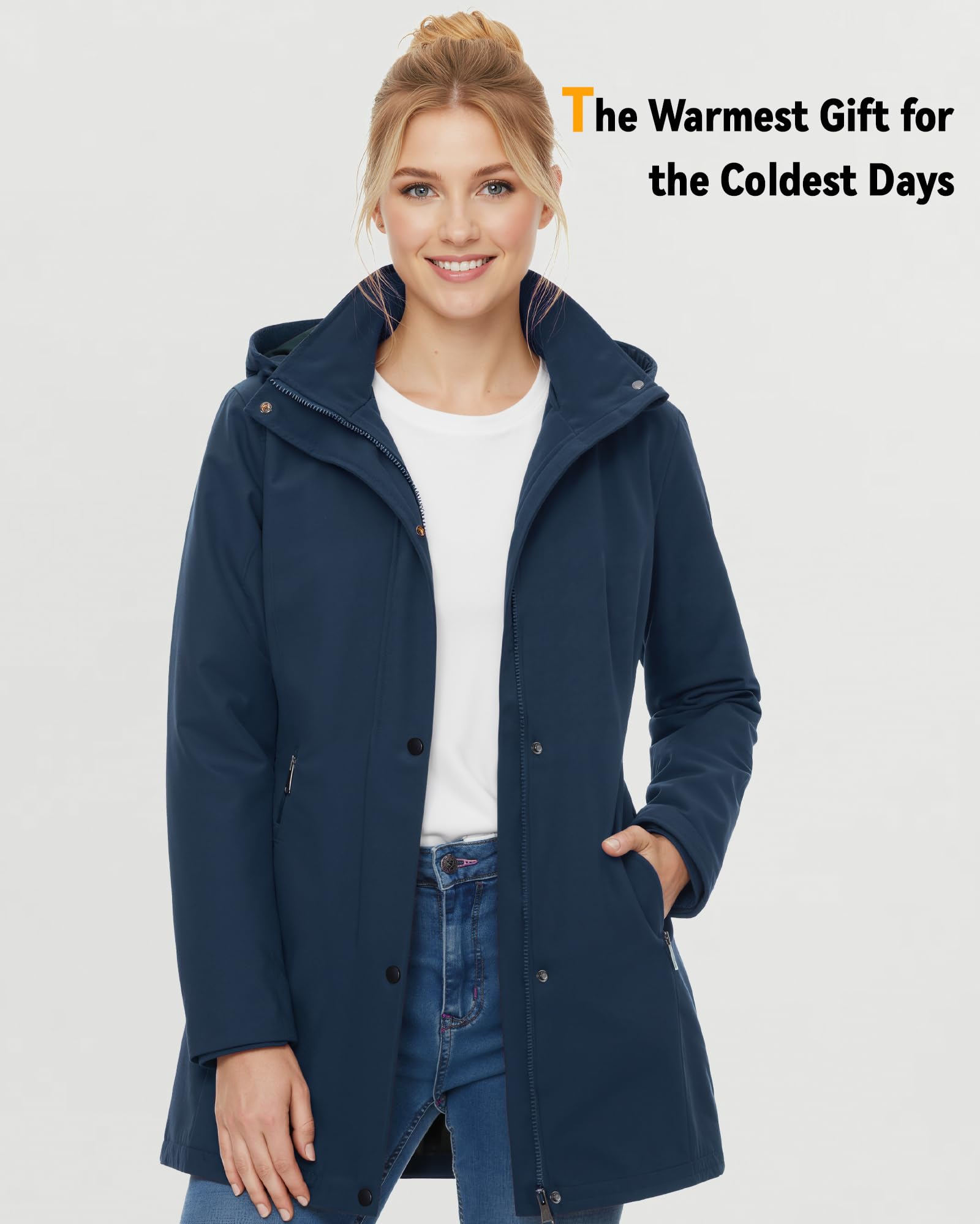 Graphene Women Heated Jacket 12V Fast Charge 18400mAh Large Capacity