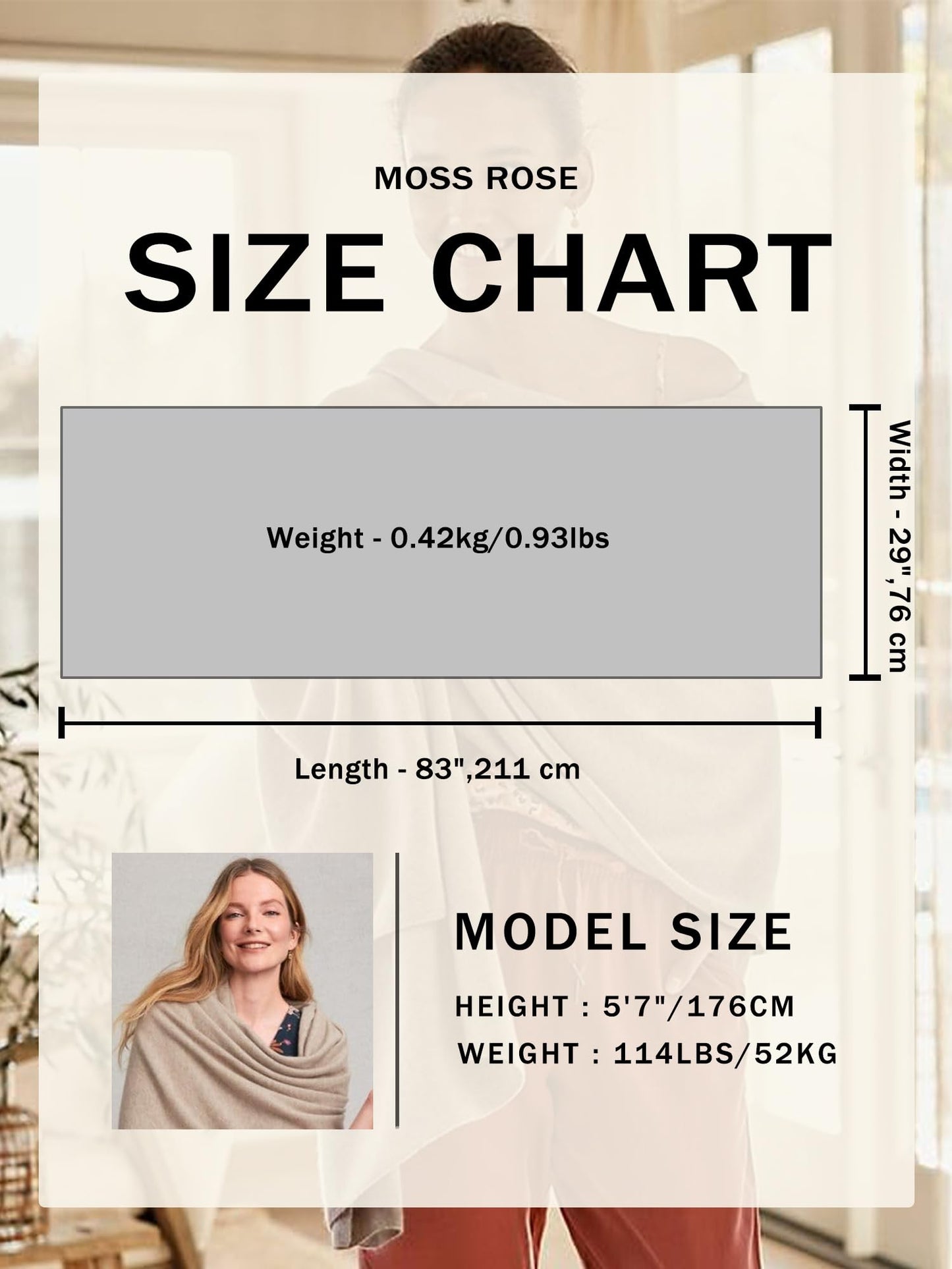 Moss Rose Women's Shawl Wrap Poncho Ruana Cape Open Front Cardigan Shawls for Fall Winter