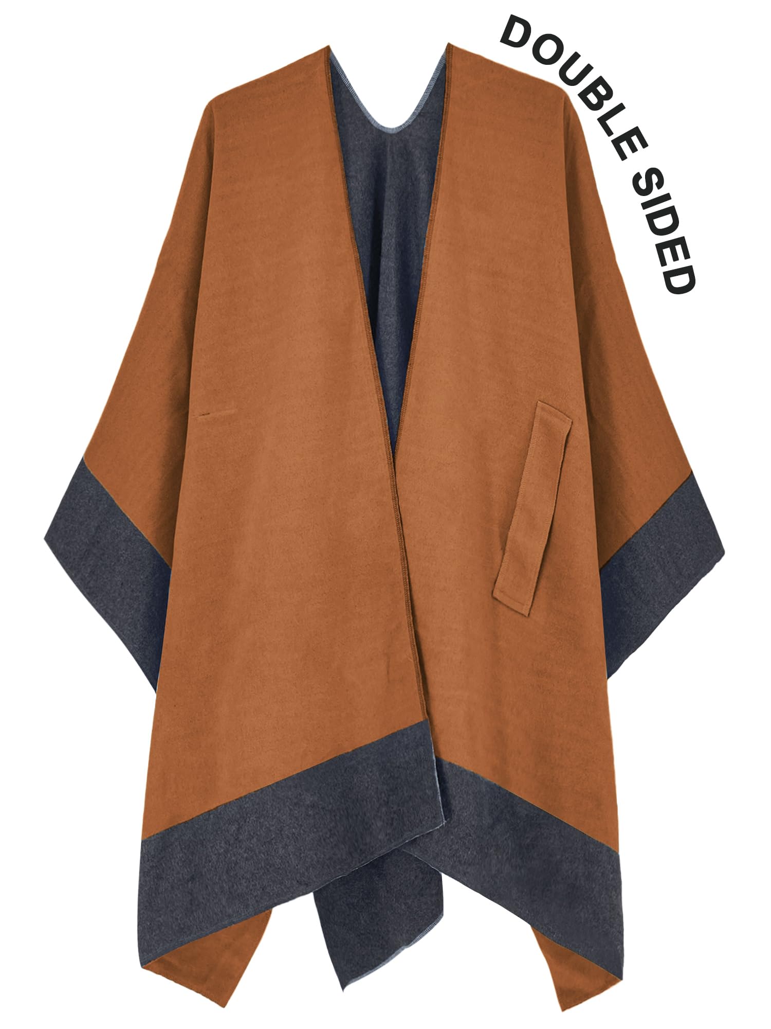 Moss Rose Women's Shawl Wrap Poncho Ruana Cape Open Front Cardigan Shawls for Fall Winter