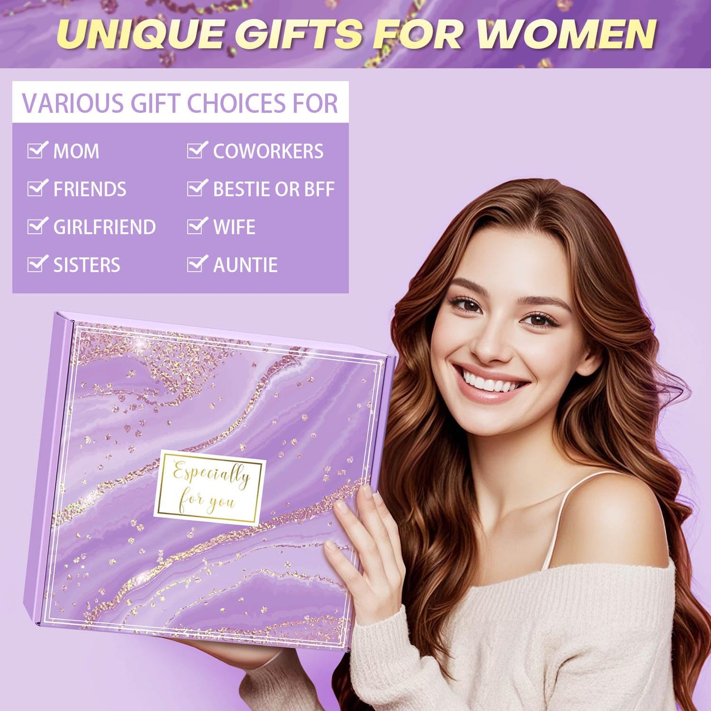 Happy Birthday Gifts for Women Self Care Gift, Relaxing Care Package Spa Gift Basket, Valentines Day, Mothers Day, Christmas, Birthday Gifts for Women Mom Her Friend Sister Wife