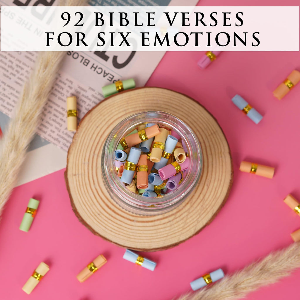 Read This When Bible Verses Jar for Daily Encouragement – Christian, Birthday & Christmas Gifts for Women; Great Gift for Mom, White Elephant Gift & Stocking Stuffer for Women