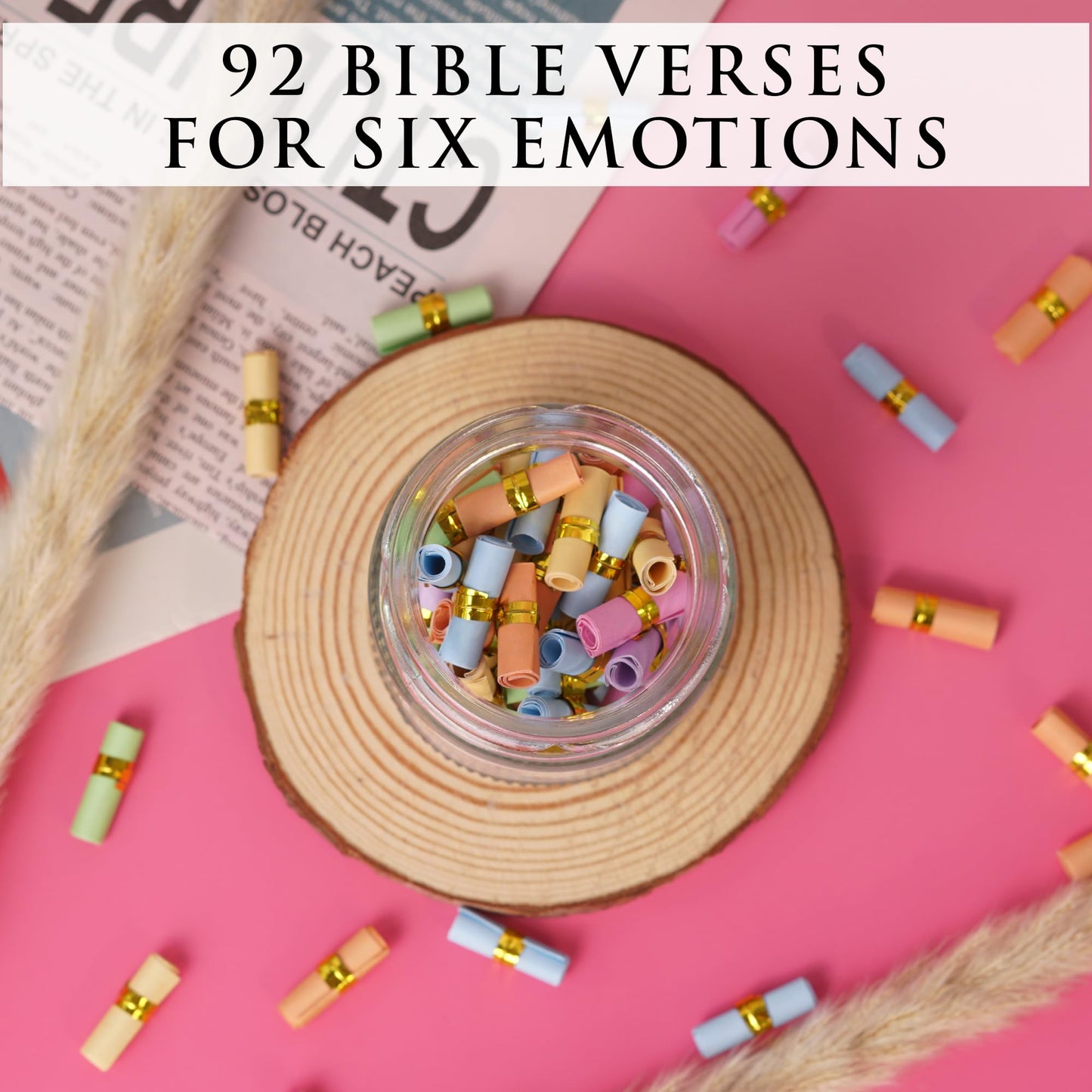 Read This When Bible Verses Jar for Daily Encouragement – Christian, Birthday & Christmas Gifts for Women; Great Gift for Mom, White Elephant Gift & Stocking Stuffer for Women