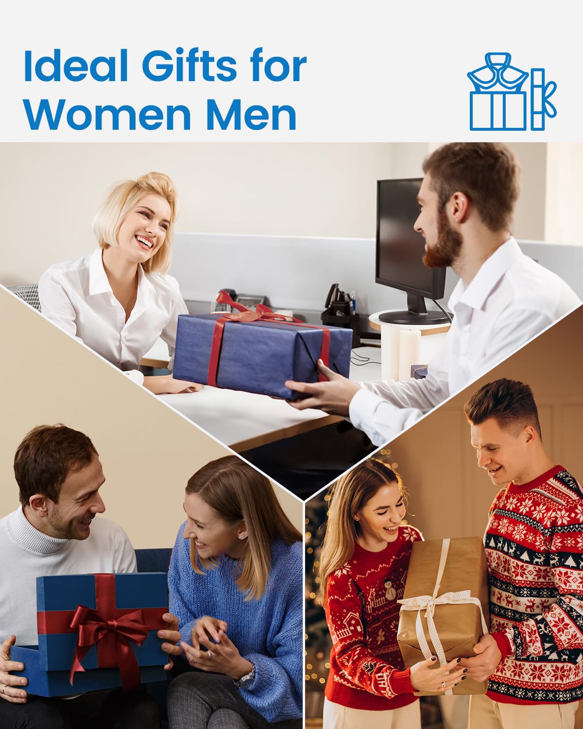 RENPHO Electric Heating Pad for Back, Birthday Christmas Gifts for Women Men Mom Dad Elderly, FSA Eligible Items Only List, Large Heat Pad for Neck Shoulders, 24"x33", ETL Certified, Gray