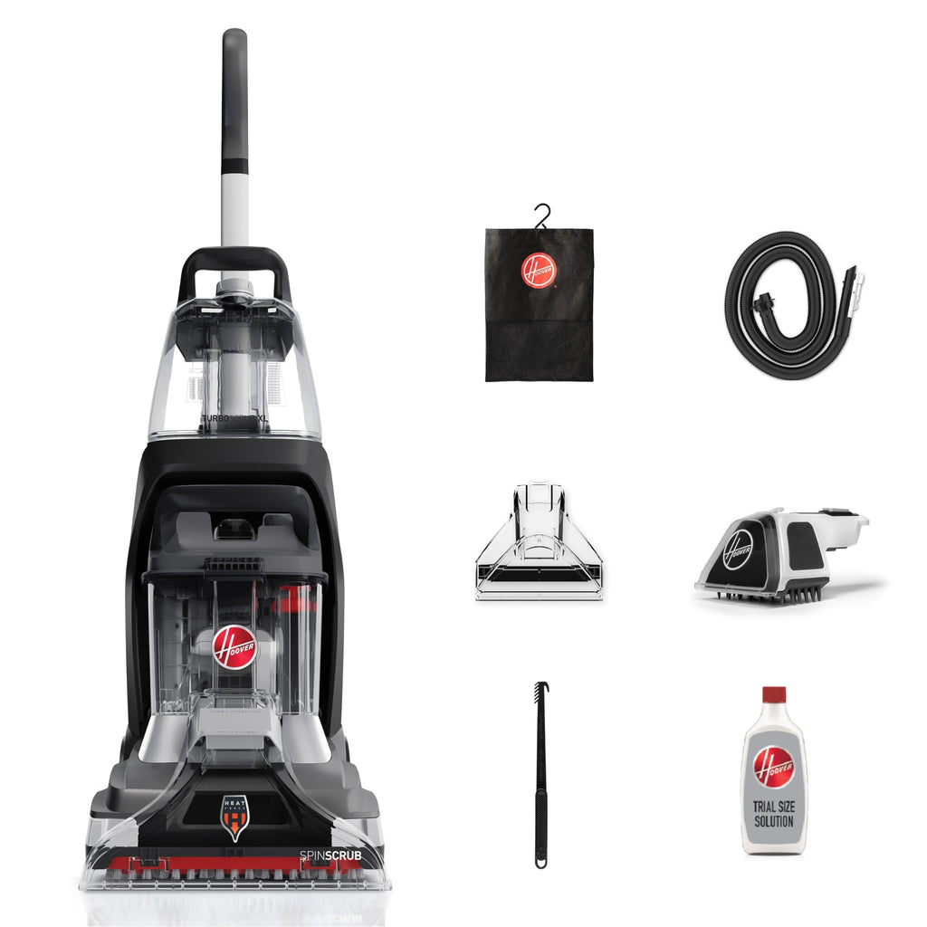 Hoover PowerScrub Deluxe Carpet Cleaner Machine for Carpet and Upholstery, Deep Cleaning Carpet Shampooer Machine with Multi-Purpose Tools, Pair Carpet Cleaner Solution