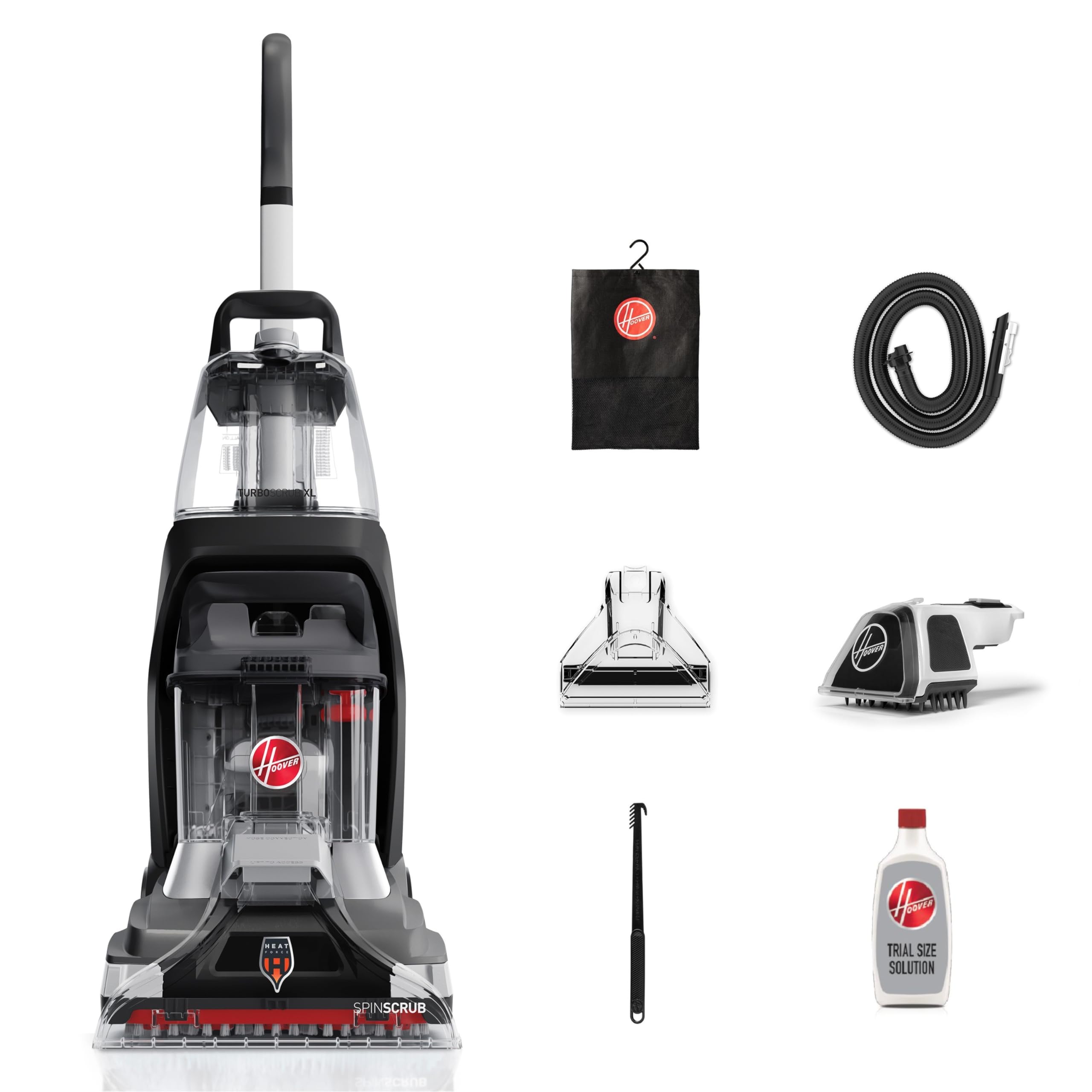 Hoover PowerScrub Deluxe Carpet Cleaner Machine for Carpet and Upholstery, Deep Cleaning Carpet Shampooer Machine with Multi-Purpose Tools, Pair Carpet Cleaner Solution