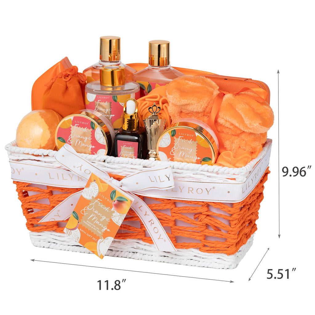 Christmas Gift Basket Set for Women - Ultimate 15-Piece Bath & Body Gift Set, Spa Gift Basket, Bath Collection | Birthday Gift, Mothers Day Gifts for Mom, Perfect Present for Her & Mom All Occasions