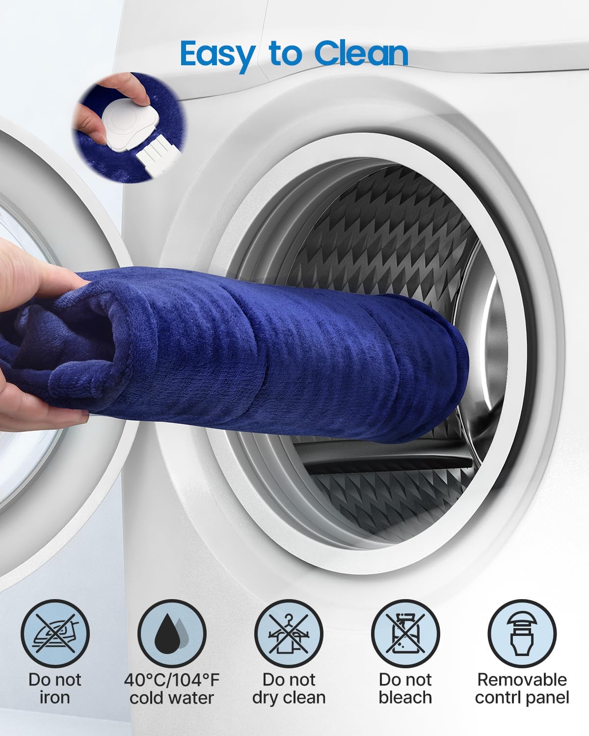 RENPHO Electric Heating Pad for Back, Birthday Christmas Gifts for Women Men Mom Dad Elderly, FSA Eligible Items Only List, Large Heat Pad for Neck Shoulders, 24"x33", ETL Certified, Gray