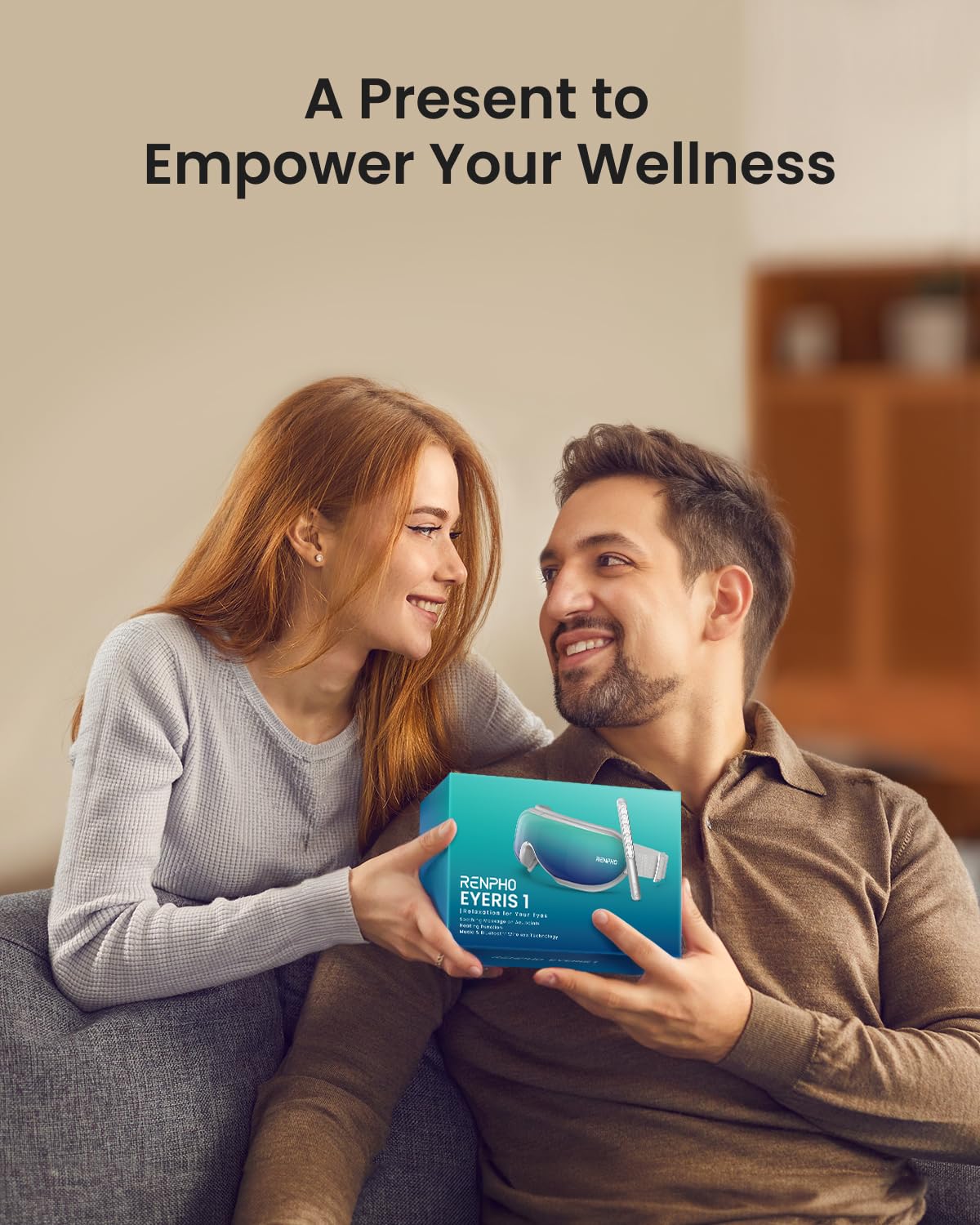 RENPHO Eyeris 1 Eye Massager with Remote, Christmas Birthday Gifts for Women Men, FSA Eligible HSA Sleep Mask with Heat, Compression, Headache Massager Scalp for Strain Relief Migraine Relief Stye Eye