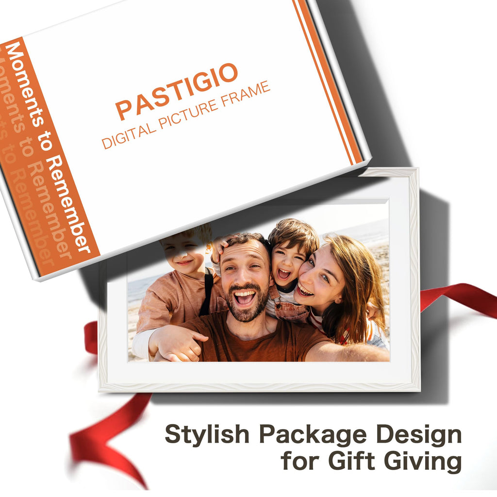 Digital Picture Frame, 10.1'' Frameo Digital Frame Wifi, 32GB Memory, 1280*800 HD Touch Screen Digital Photo Frame, Wall Mountable, Auto-Rotate, Share Instantly, Wedding, Birthday Gifts for Women, Mom