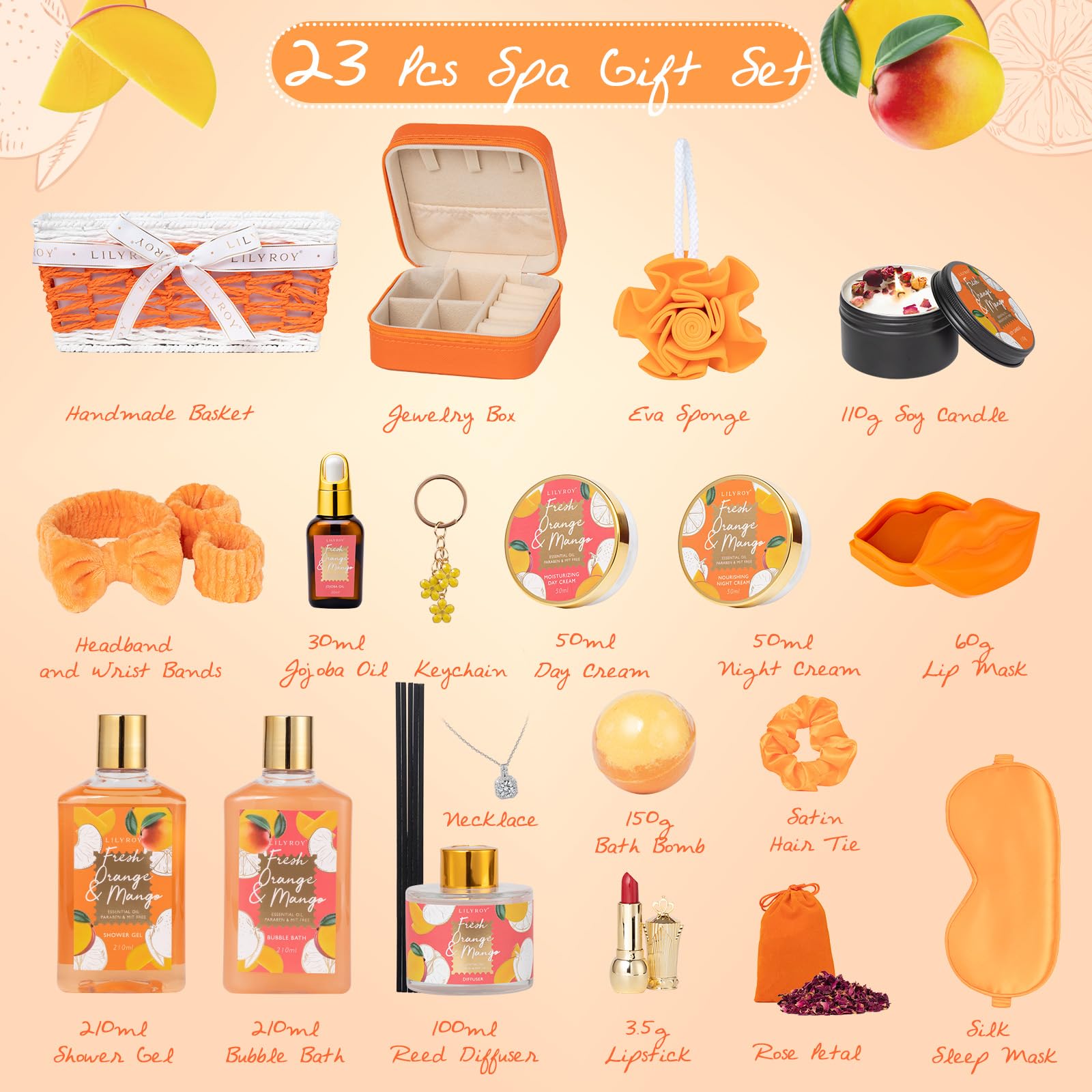 Christmas Gift Basket Set for Women - Ultimate 15-Piece Bath & Body Gift Set, Spa Gift Basket, Bath Collection | Birthday Gift, Mothers Day Gifts for Mom, Perfect Present for Her & Mom All Occasions