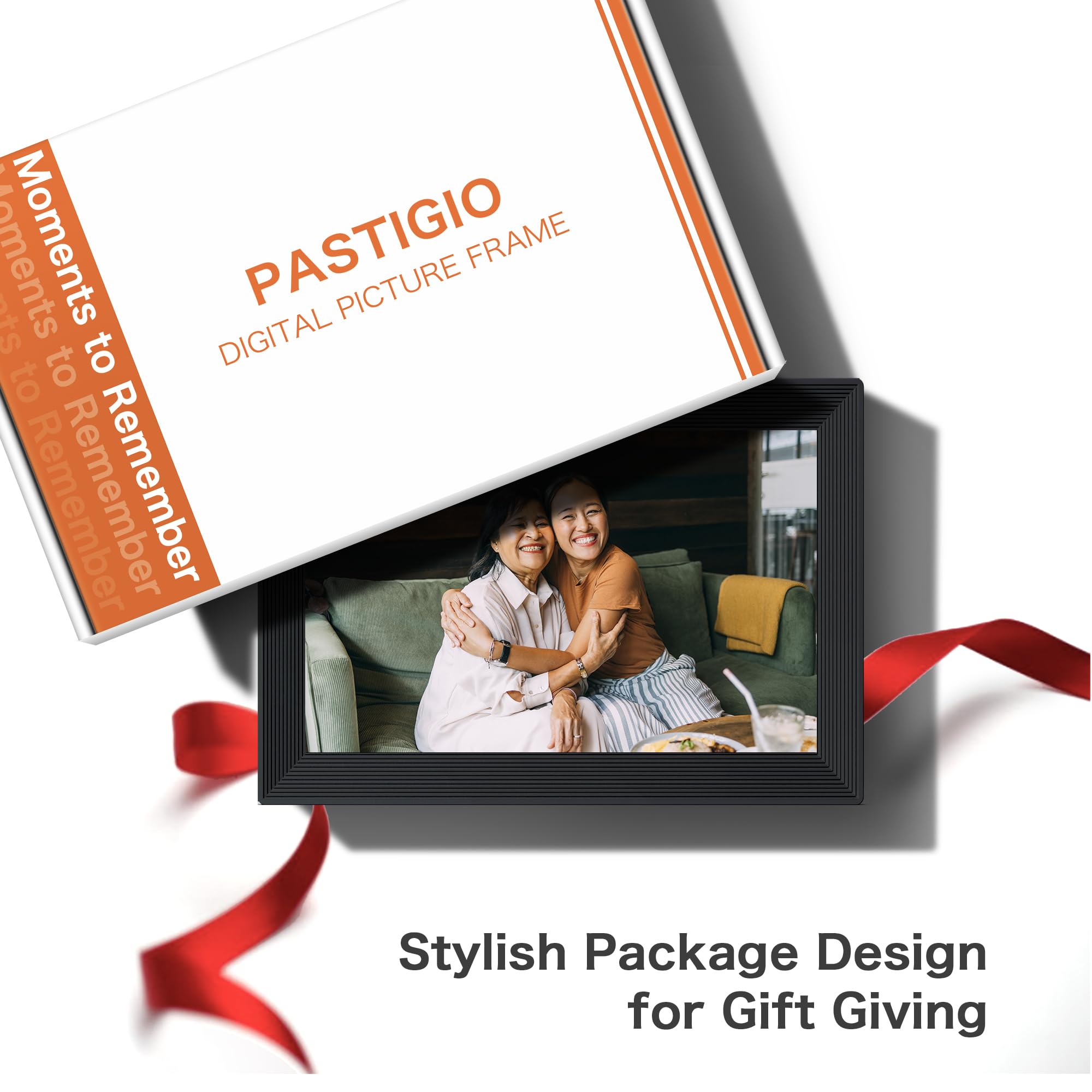 Digital Picture Frame, 10.1'' Frameo Digital Frame Wifi, 32GB Memory, 1280*800 HD Touch Screen Digital Photo Frame, Wall Mountable, Auto-Rotate, Share Instantly, Wedding, Birthday Gifts for Women, Mom