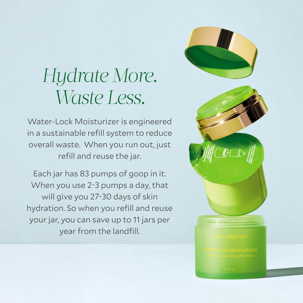 Tata Harper Water-Lock Moisturizer, Lightweight, Silicone-Free Hydrator, 100% Natural, Made Fresh in Vermont