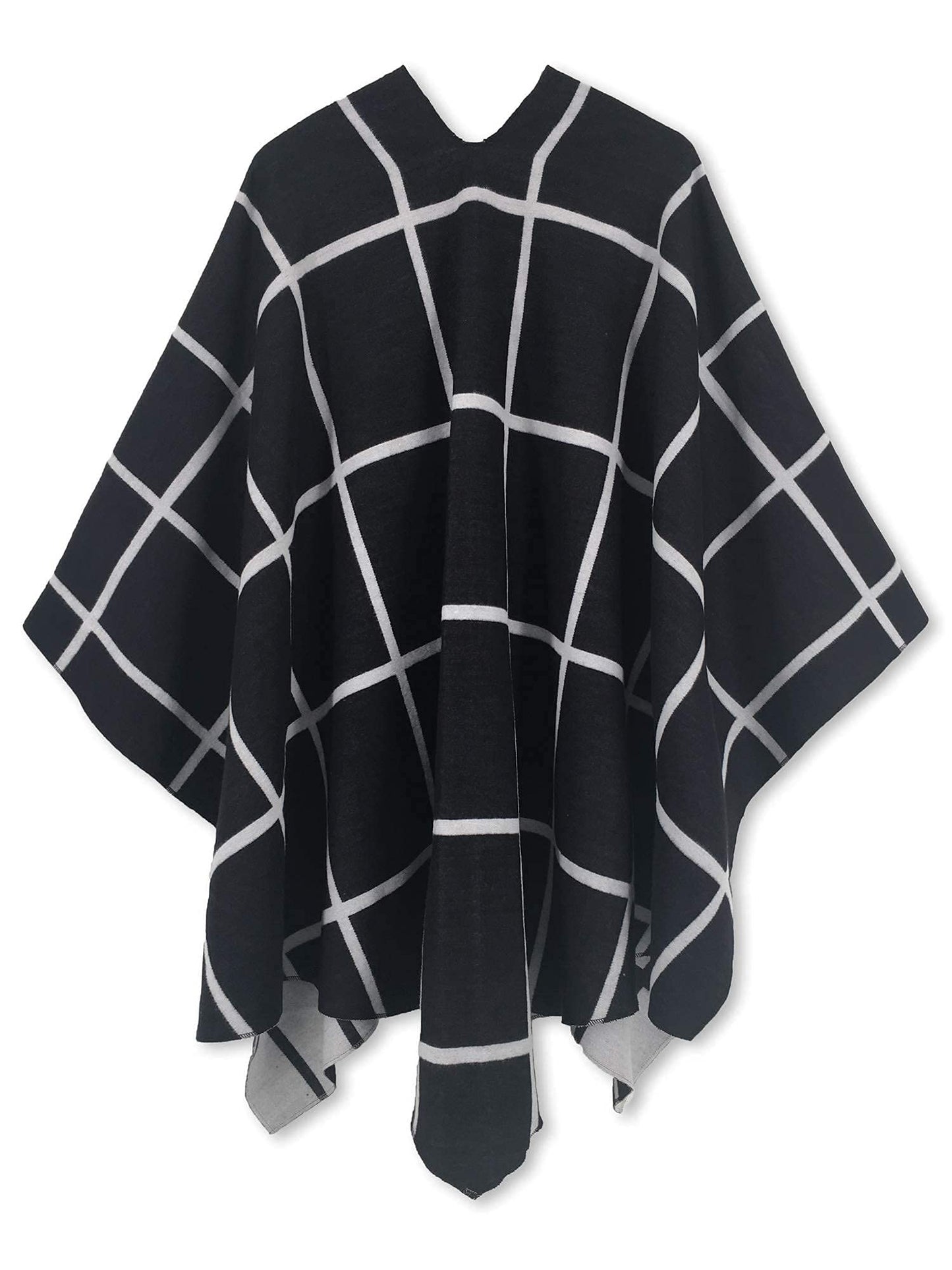 Moss Rose Women's Shawl Wrap Poncho Ruana Cape Open Front Cardigan Shawls for Fall Winter