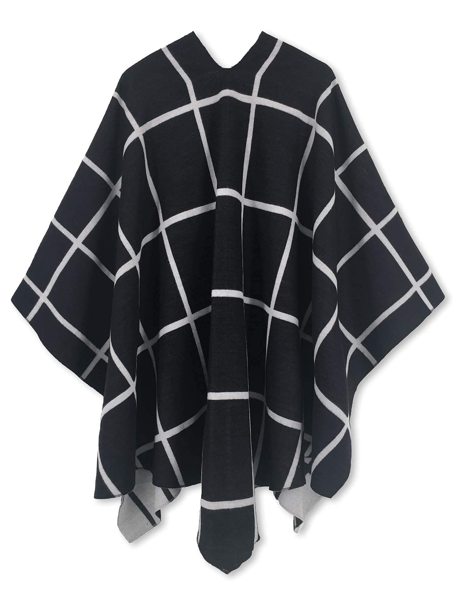 Moss Rose Women's Shawl Wrap Poncho Ruana Cape Open Front Cardigan Shawls for Fall Winter