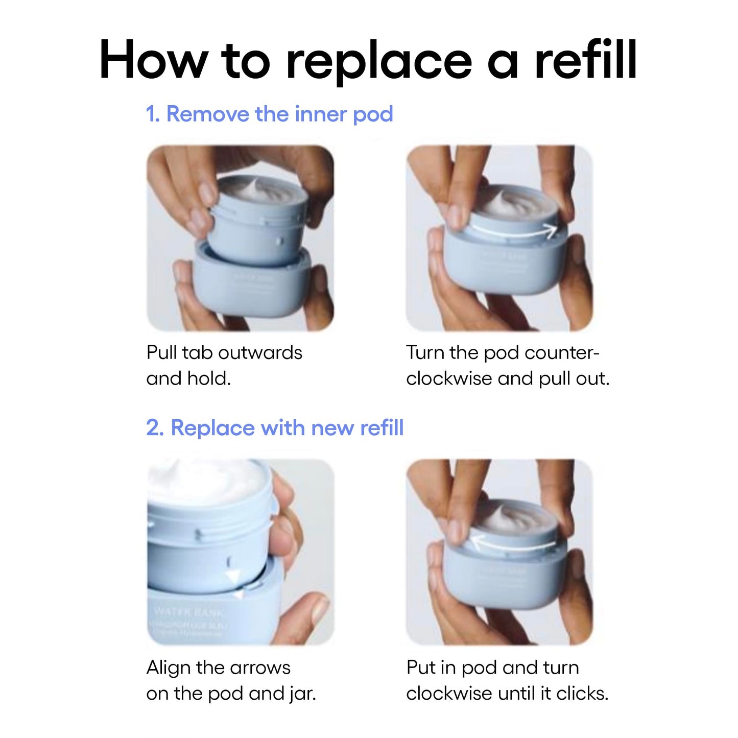 LANEIGE Water Bank Blue Hyaluronic Cream Moisturizer: Hydrating Korean Face Cream with Squalane & Ceramide for Skin Barrier Support, Dermatologist-Tested