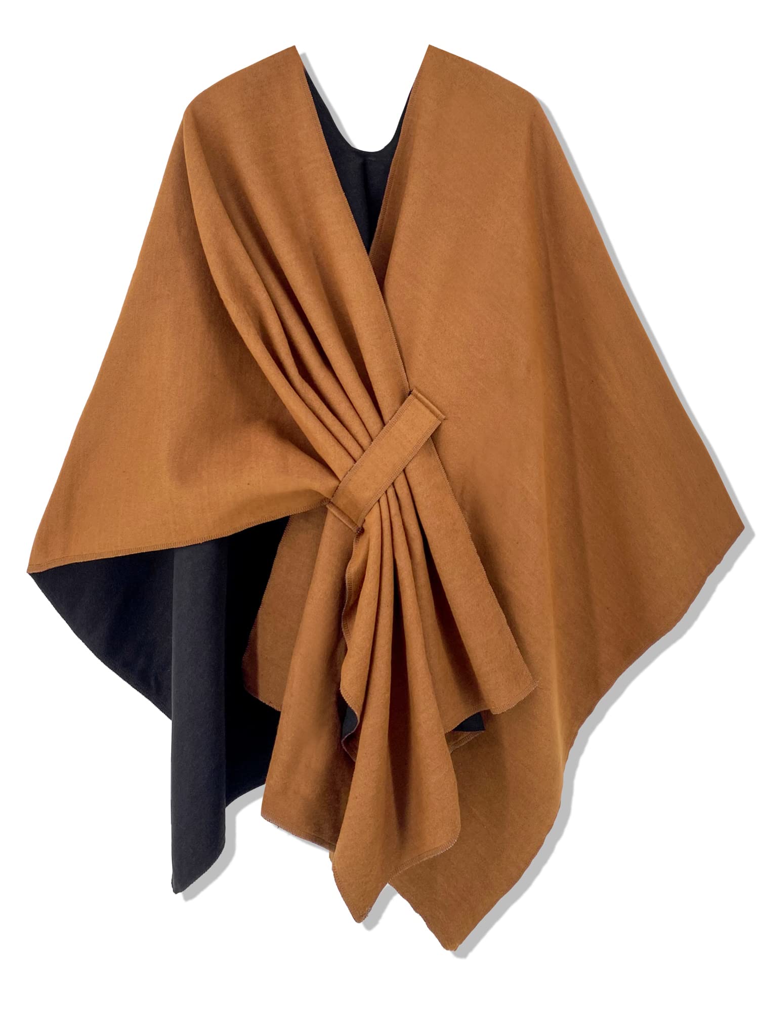 Moss Rose Women's Shawl Wrap Poncho Ruana Cape Open Front Cardigan Shawls for Fall Winter