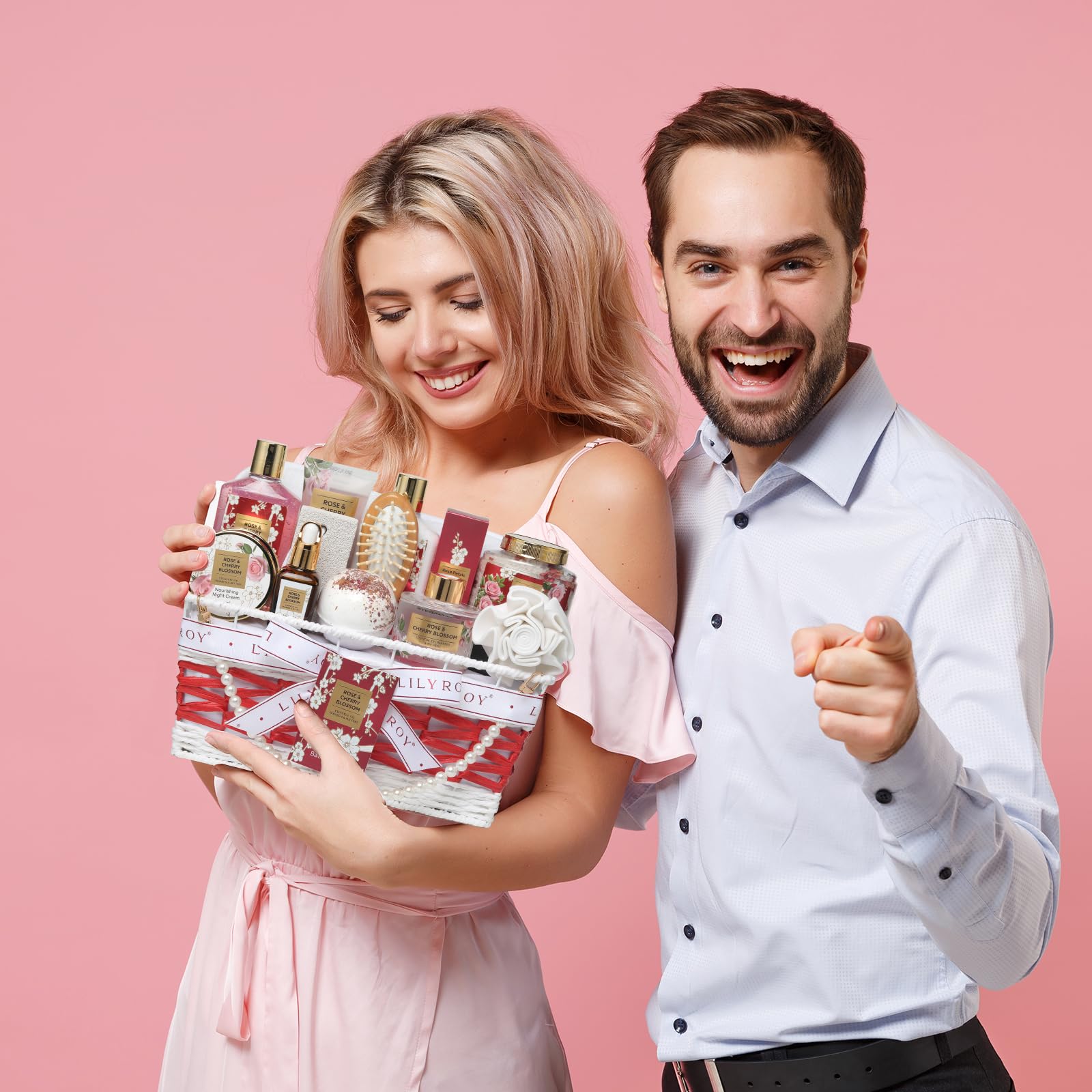 Christmas Gift Basket Set for Women - Ultimate 15-Piece Bath & Body Gift Set, Spa Gift Basket, Bath Collection | Birthday Gift, Mothers Day Gifts for Mom, Perfect Present for Her & Mom All Occasions