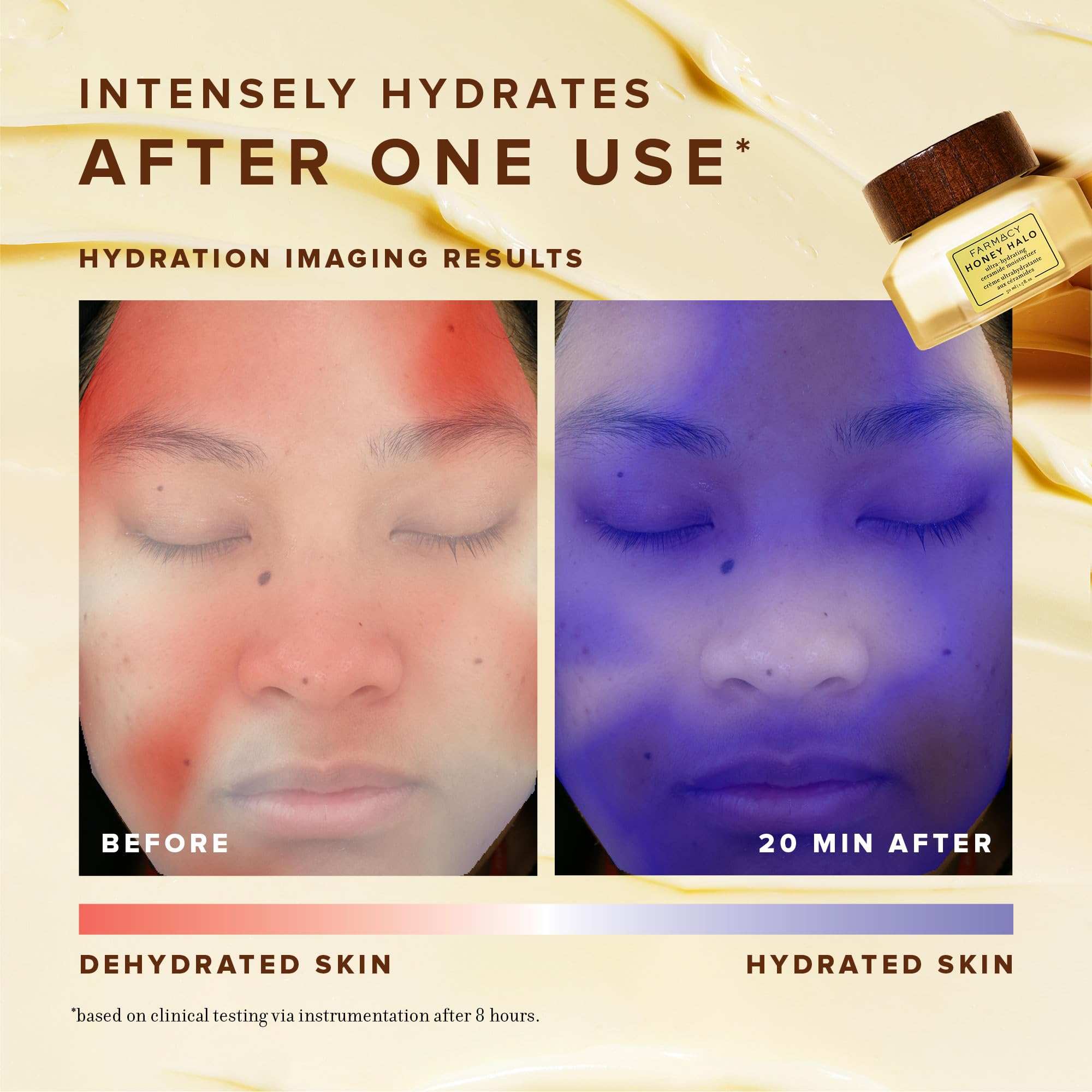 Farmacy Honey Cloud Lightweight Face Moisturizer - Hydrating Face Lotion Infused with Hyaluronic Acid, Peptides & Chamomile - Daily Facial Moisturizer for Oily, Sensitive, or Combination Skin (50ml)