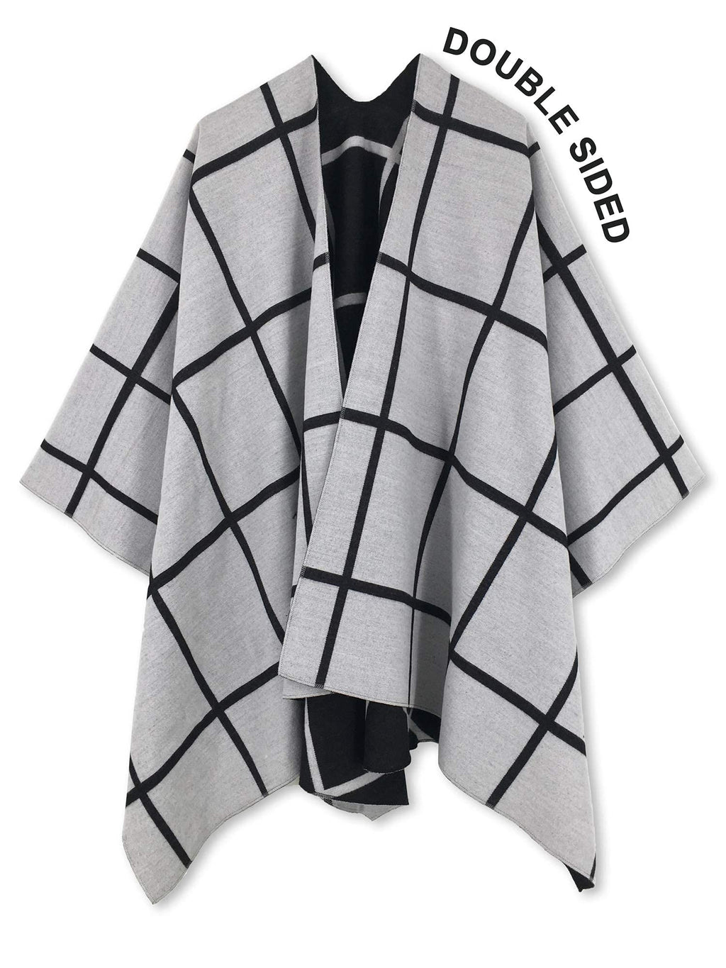 Moss Rose Women's Shawl Wrap Poncho Ruana Cape Open Front Cardigan Shawls for Fall Winter