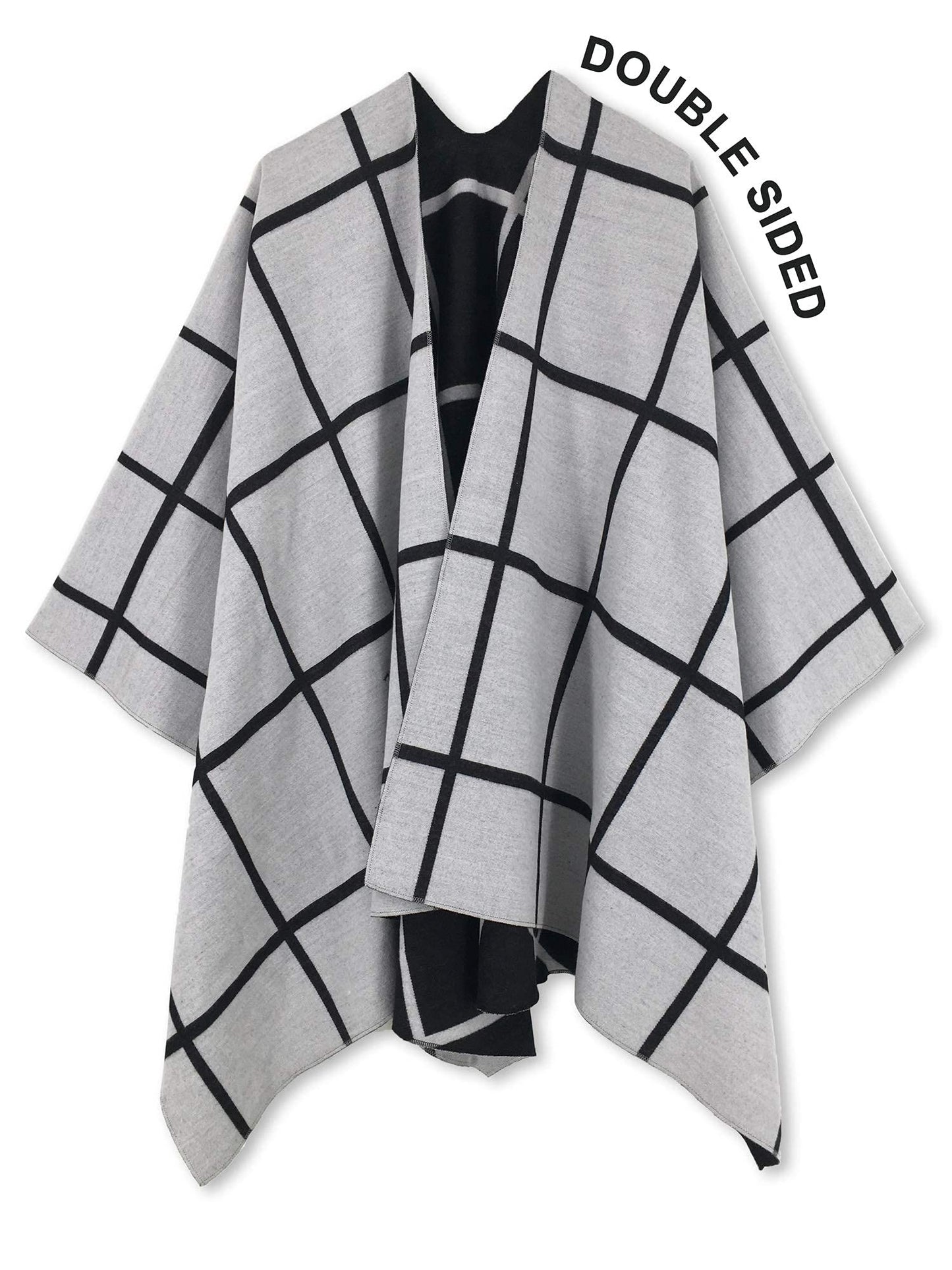 Moss Rose Women's Shawl Wrap Poncho Ruana Cape Open Front Cardigan Shawls for Fall Winter