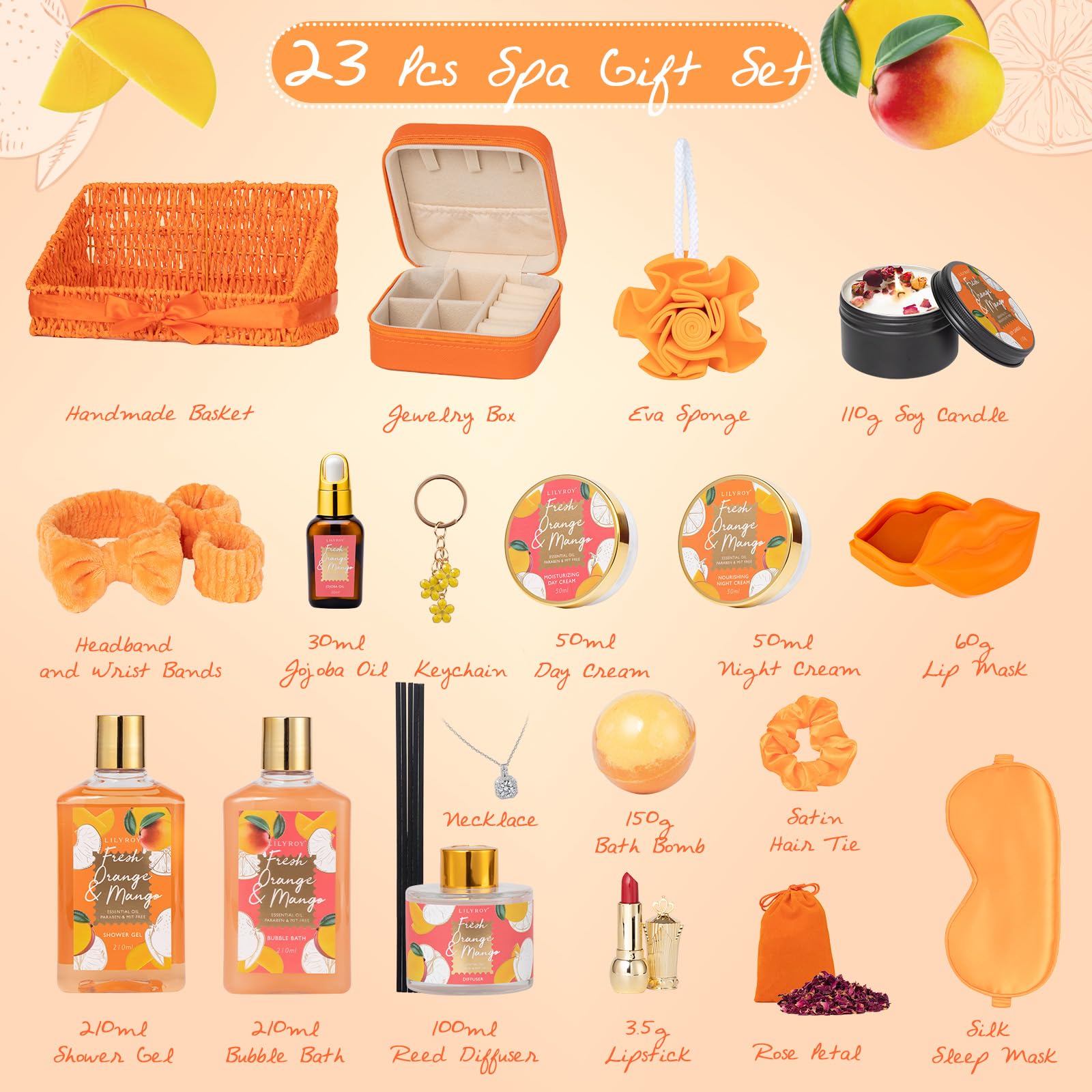 Christmas Gift Basket Set for Women - Ultimate 15-Piece Bath & Body Gift Set, Spa Gift Basket, Bath Collection | Birthday Gift, Mothers Day Gifts for Mom, Perfect Present for Her & Mom All Occasions