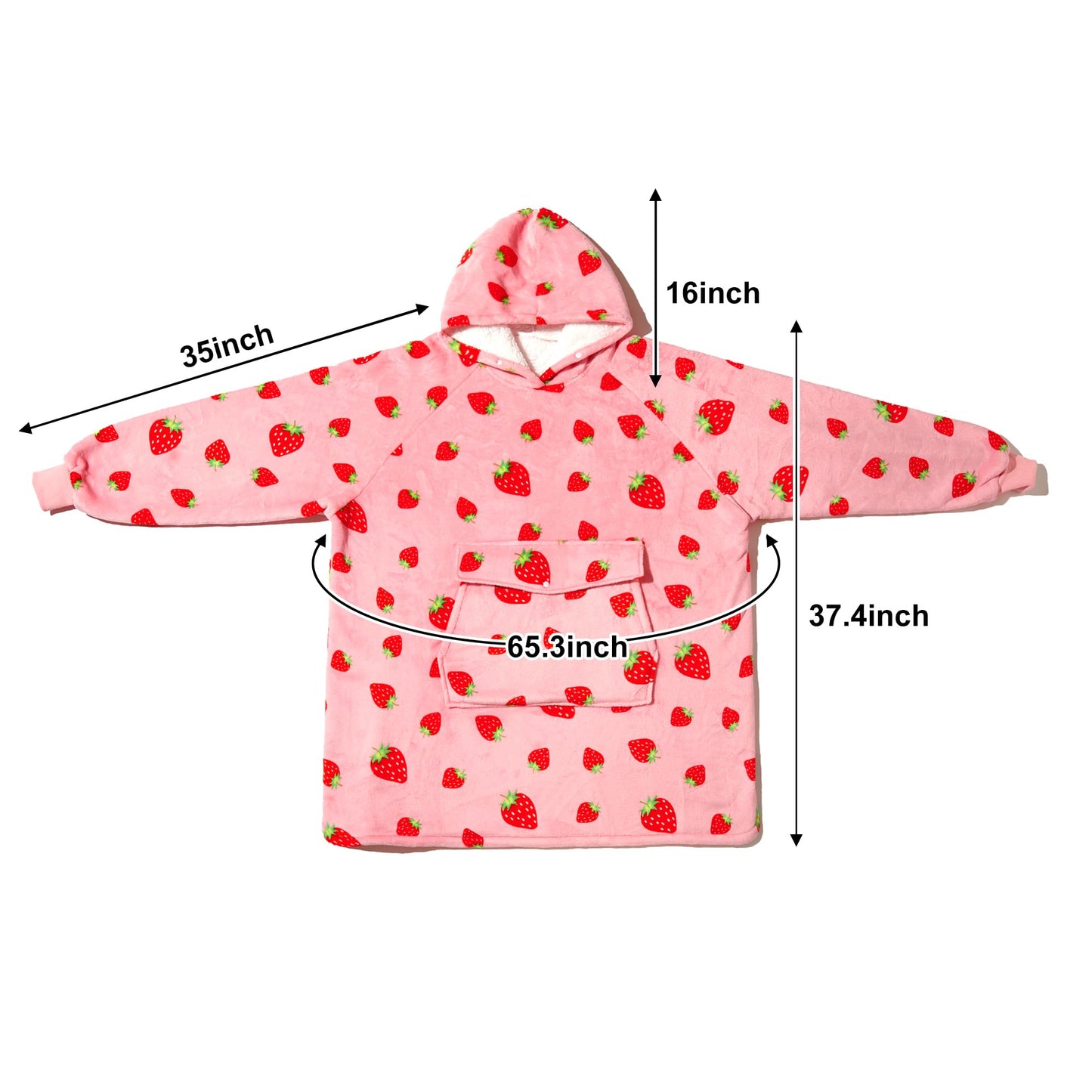 Krifey Wearable Blanket Hoodie, Oversized Sherpa Fleece Sweatshirt with Giant Pocket, Birthday Gifts for Women, Warm Christmas Gift for Mom, Wife, or Girlfriend