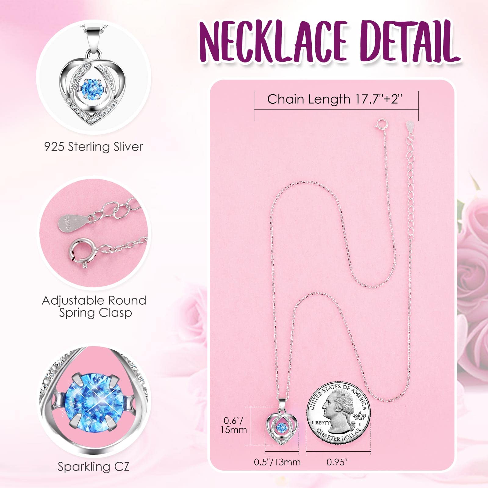 ADDWel Rose Gifts for Women Birthday Christmas - Preserved Real Roses Forever Red Flowers with I Love You in 100 Languages Necklace and Cute Moss Bear for Girlfriend Wife Mom Grandma