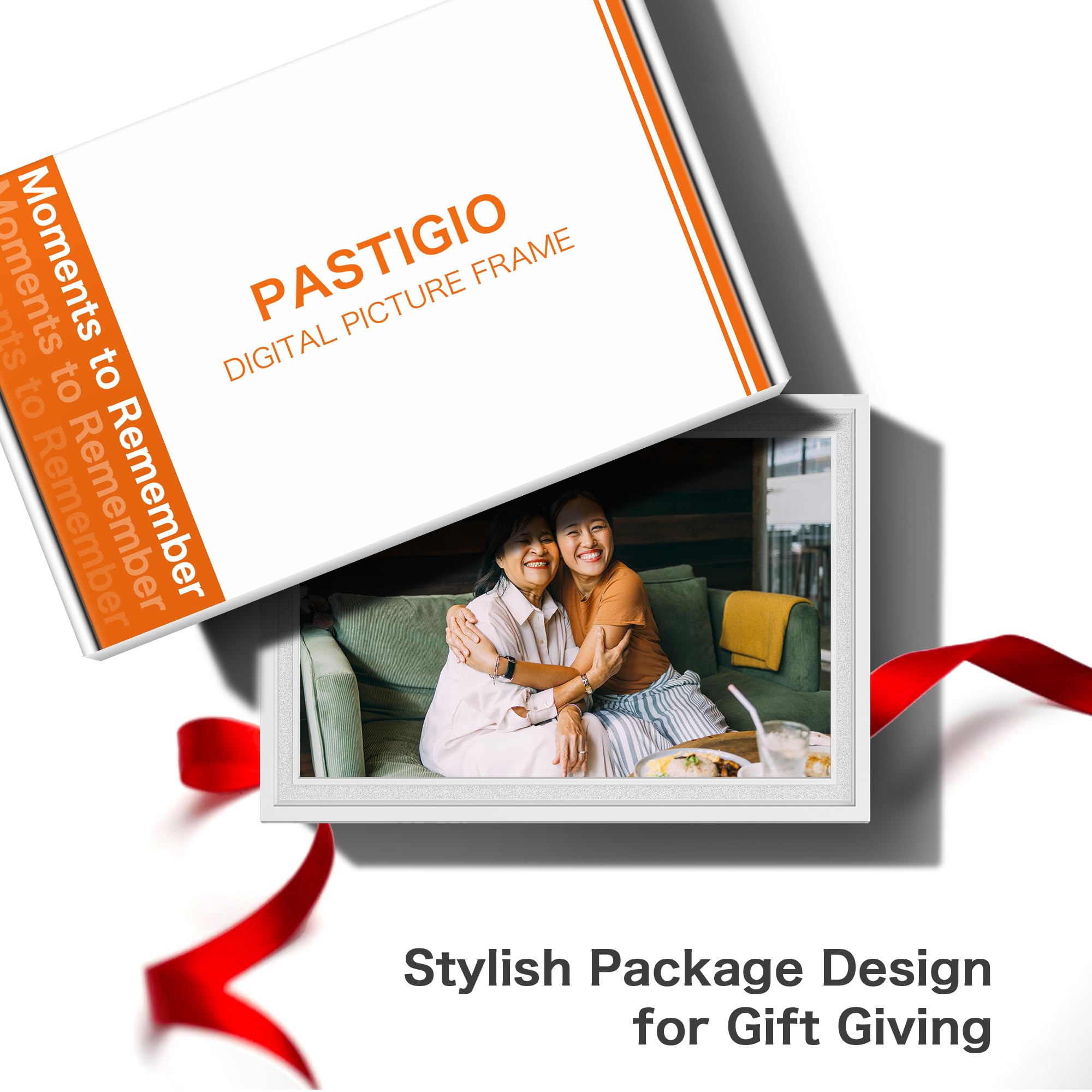 Digital Picture Frame, 10.1'' Frameo Digital Frame Wifi, 32GB Memory, 1280*800 HD Touch Screen Digital Photo Frame, Wall Mountable, Auto-Rotate, Share Instantly, Wedding, Birthday Gifts for Women, Mom