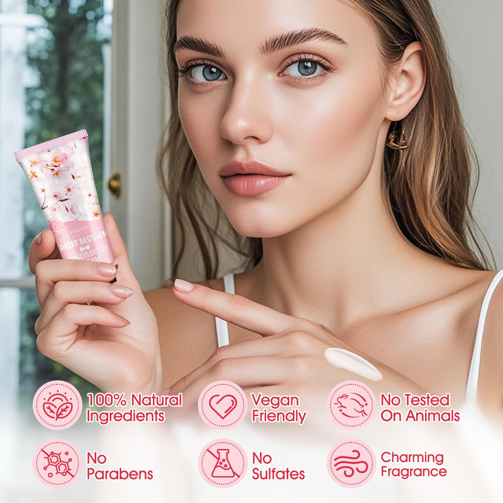 7 Pack Hand Cream Gifts Set for Women,Stocking Stuffers for Women,Teengirls,Christmas Gifts Bulk Gifts,Small Gifts,Mini Moisturizing Hand Lotion Travel Size in Bulk for Dry Cracked Hands