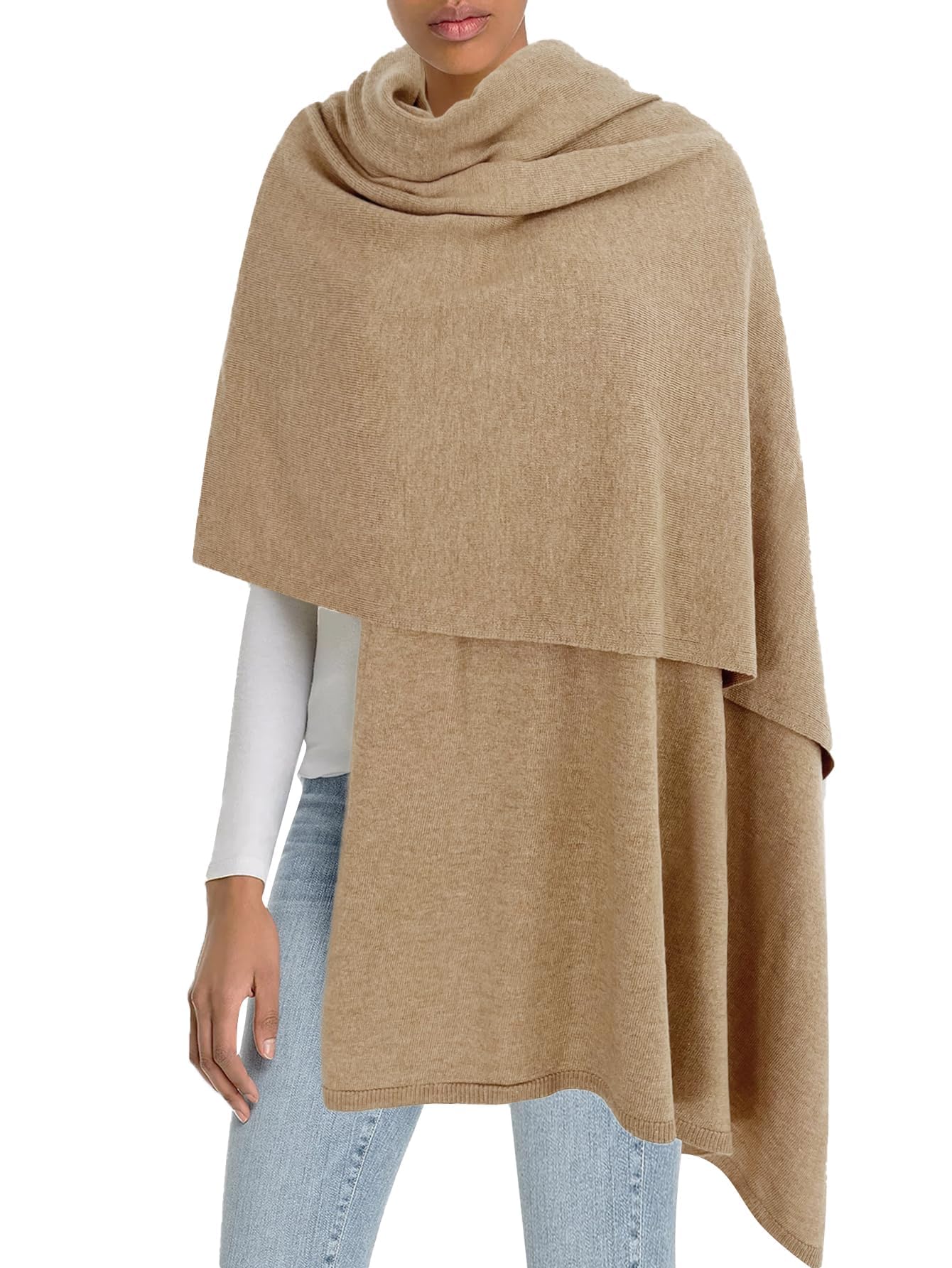 Moss Rose Women's Shawl Wrap Poncho Ruana Cape Open Front Cardigan Shawls for Fall Winter