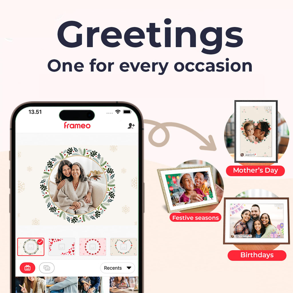 Digital Picture Frame, 10.1'' Frameo Digital Frame Wifi, 32GB Memory, 1280*800 HD Touch Screen Digital Photo Frame, Wall Mountable, Auto-Rotate, Share Instantly, Wedding, Birthday Gifts for Women, Mom