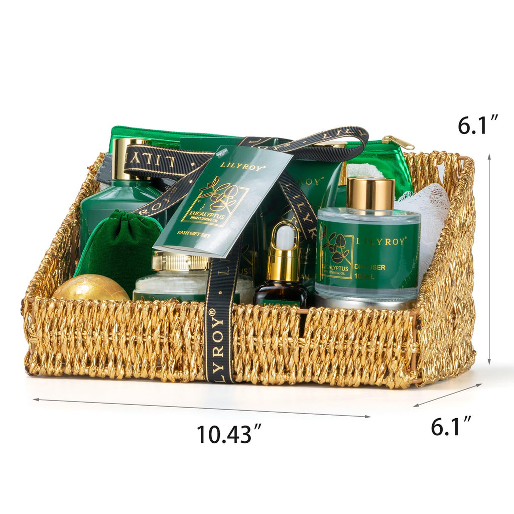 Christmas Gift Basket Set for Women - Ultimate 15-Piece Bath & Body Gift Set, Spa Gift Basket, Bath Collection | Birthday Gift, Mothers Day Gifts for Mom, Perfect Present for Her & Mom All Occasions