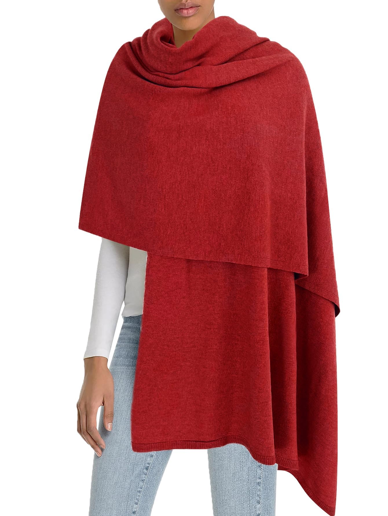 Moss Rose Women's Shawl Wrap Poncho Ruana Cape Open Front Cardigan Shawls for Fall Winter