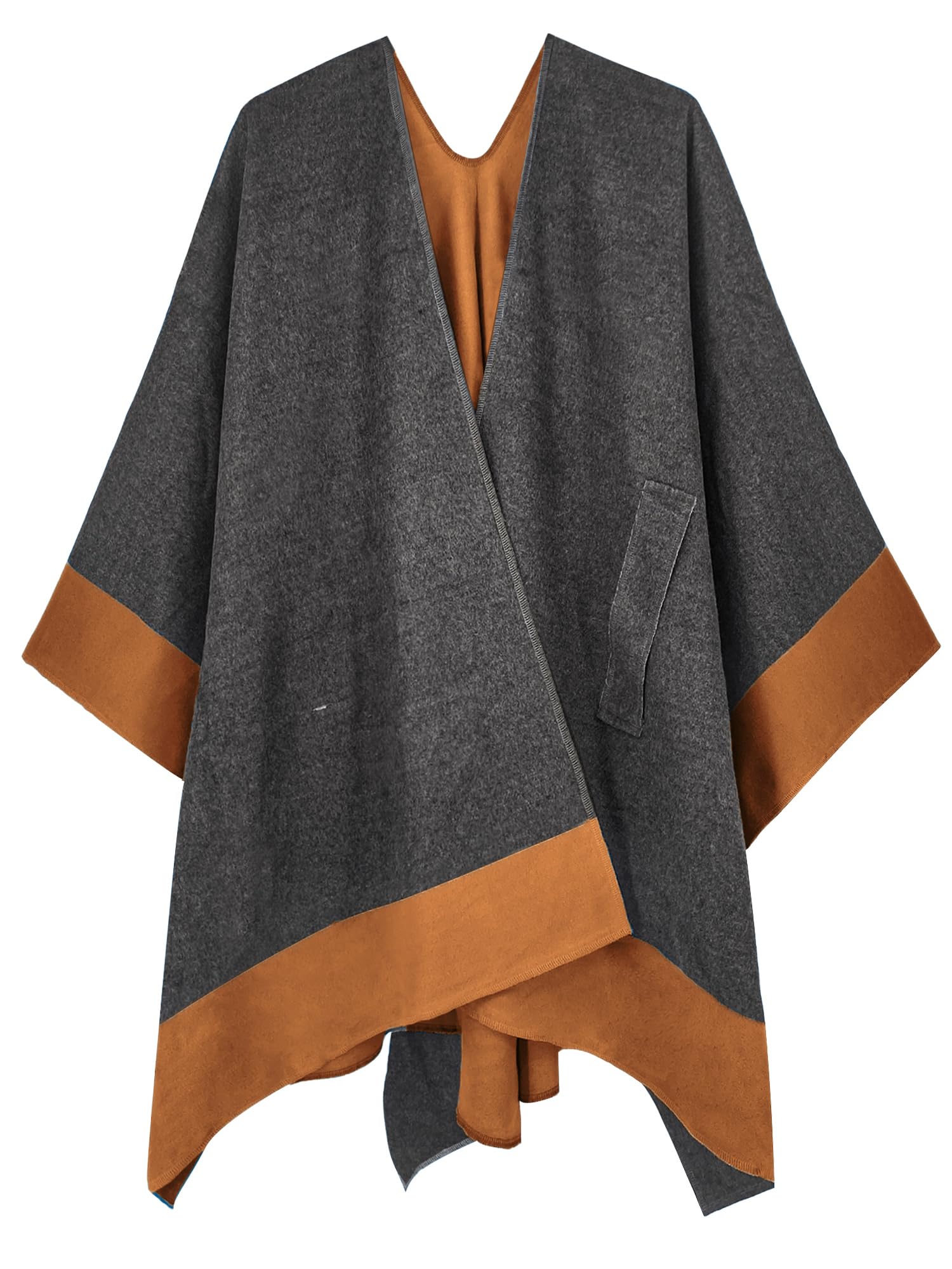 Moss Rose Women's Shawl Wrap Poncho Ruana Cape Open Front Cardigan Shawls for Fall Winter