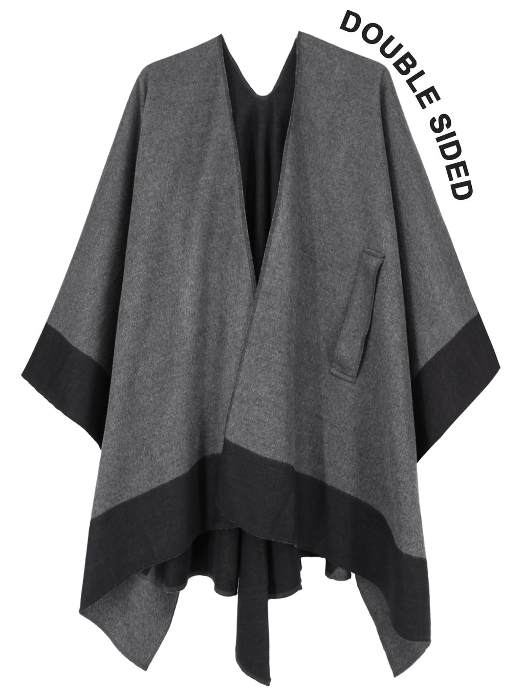 Moss Rose Women's Shawl Wrap Poncho Ruana Cape Open Front Cardigan Shawls for Fall Winter
