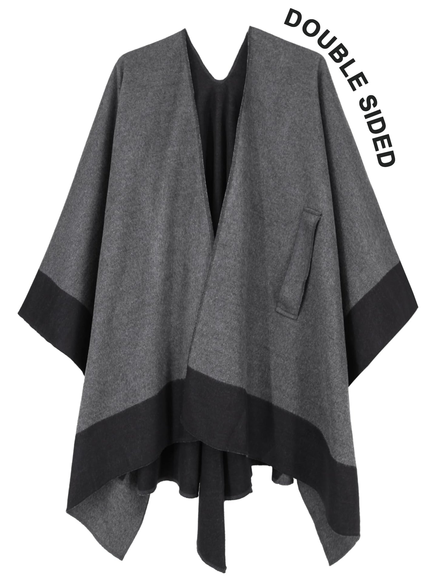 Moss Rose Women's Shawl Wrap Poncho Ruana Cape Open Front Cardigan Shawls for Fall Winter