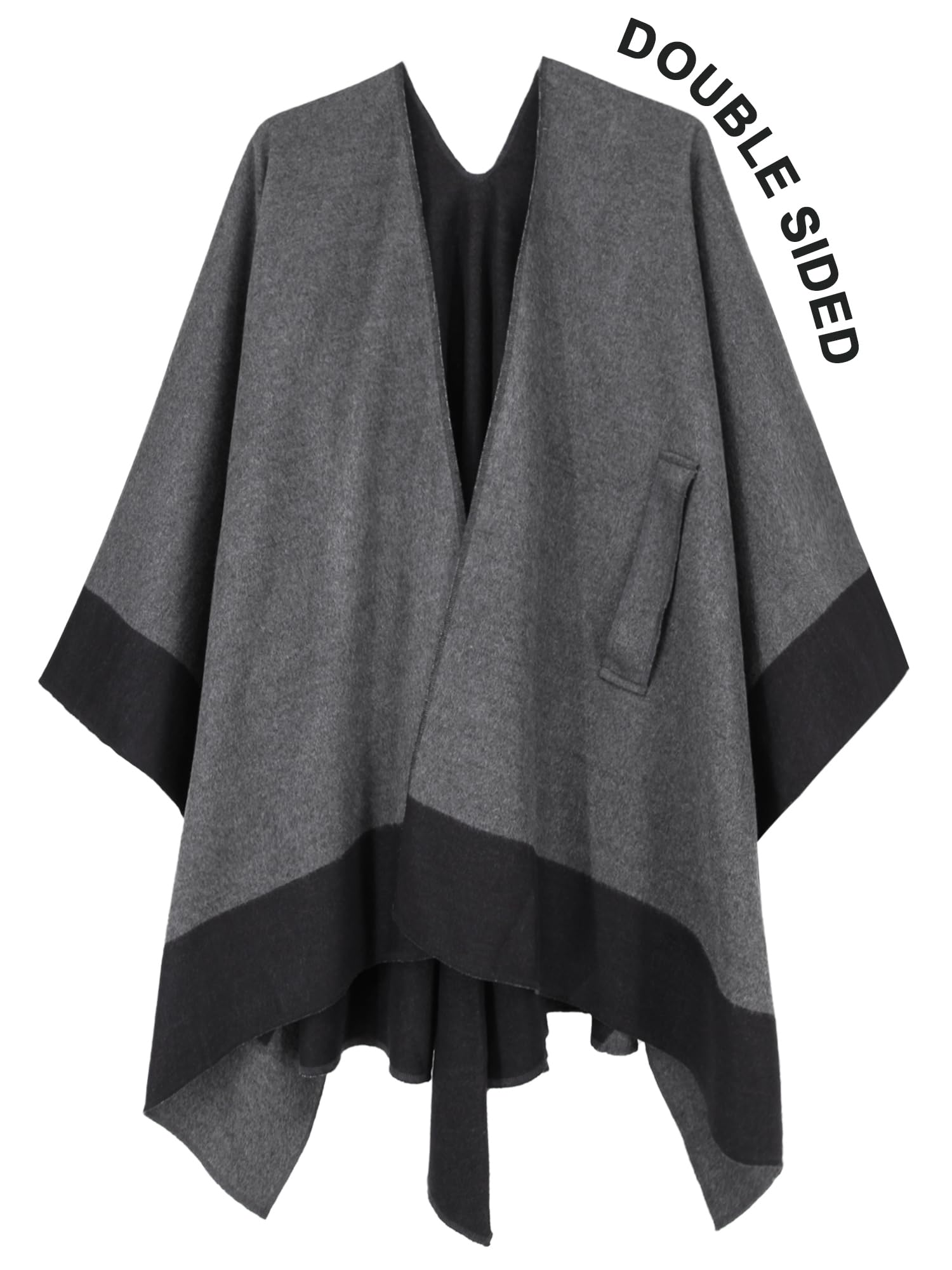 Moss Rose Women's Shawl Wrap Poncho Ruana Cape Open Front Cardigan Shawls for Fall Winter