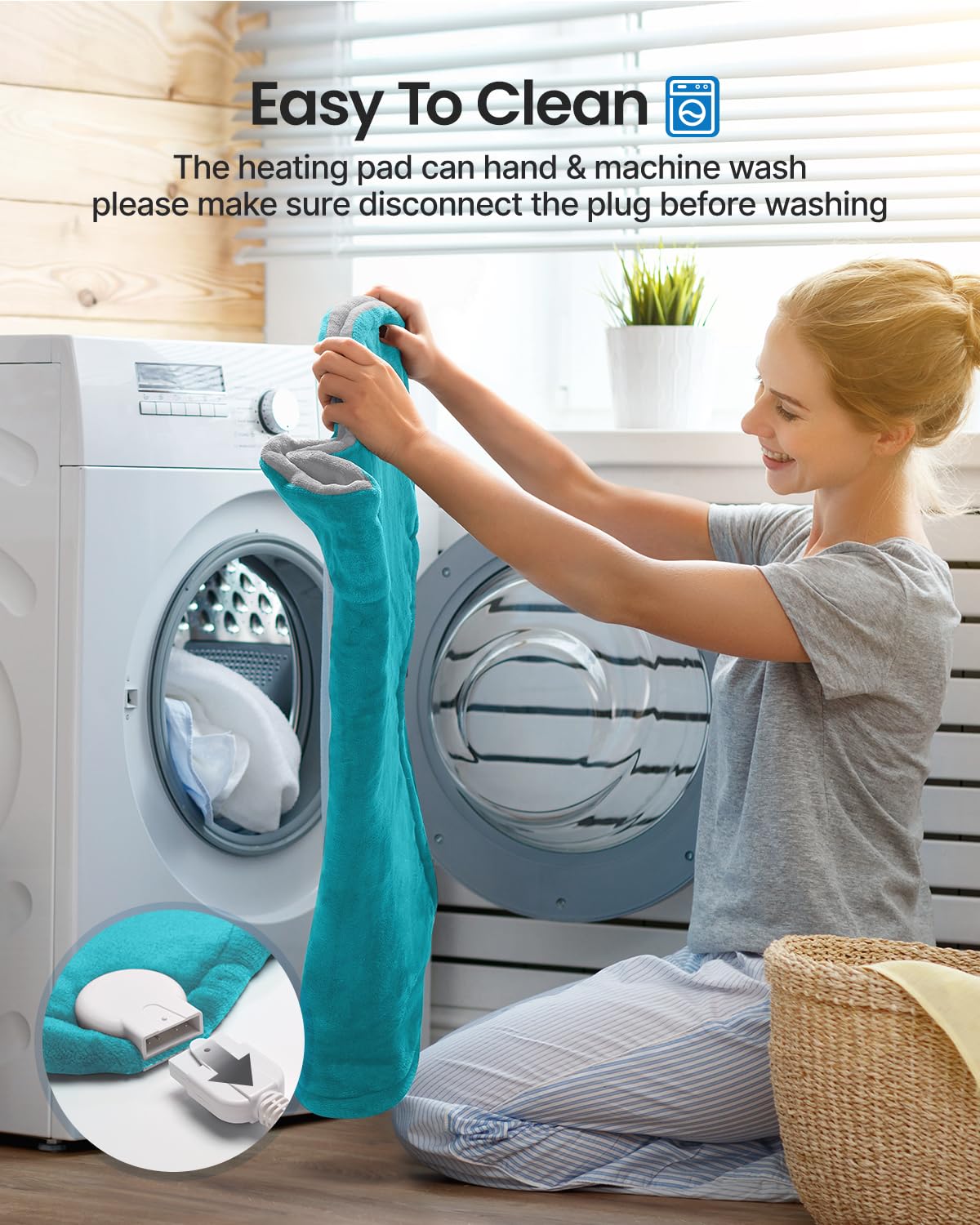 RENPHO Electric Heating Pad for Back, Birthday Christmas Gifts for Women Men Mom Dad Elderly, FSA Eligible Items Only List, Large Heat Pad for Neck Shoulders, 24"x33", ETL Certified, Gray