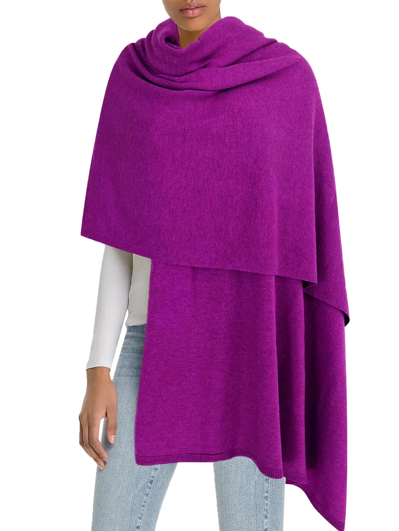 Moss Rose Women's Shawl Wrap Poncho Ruana Cape Open Front Cardigan Shawls for Fall Winter