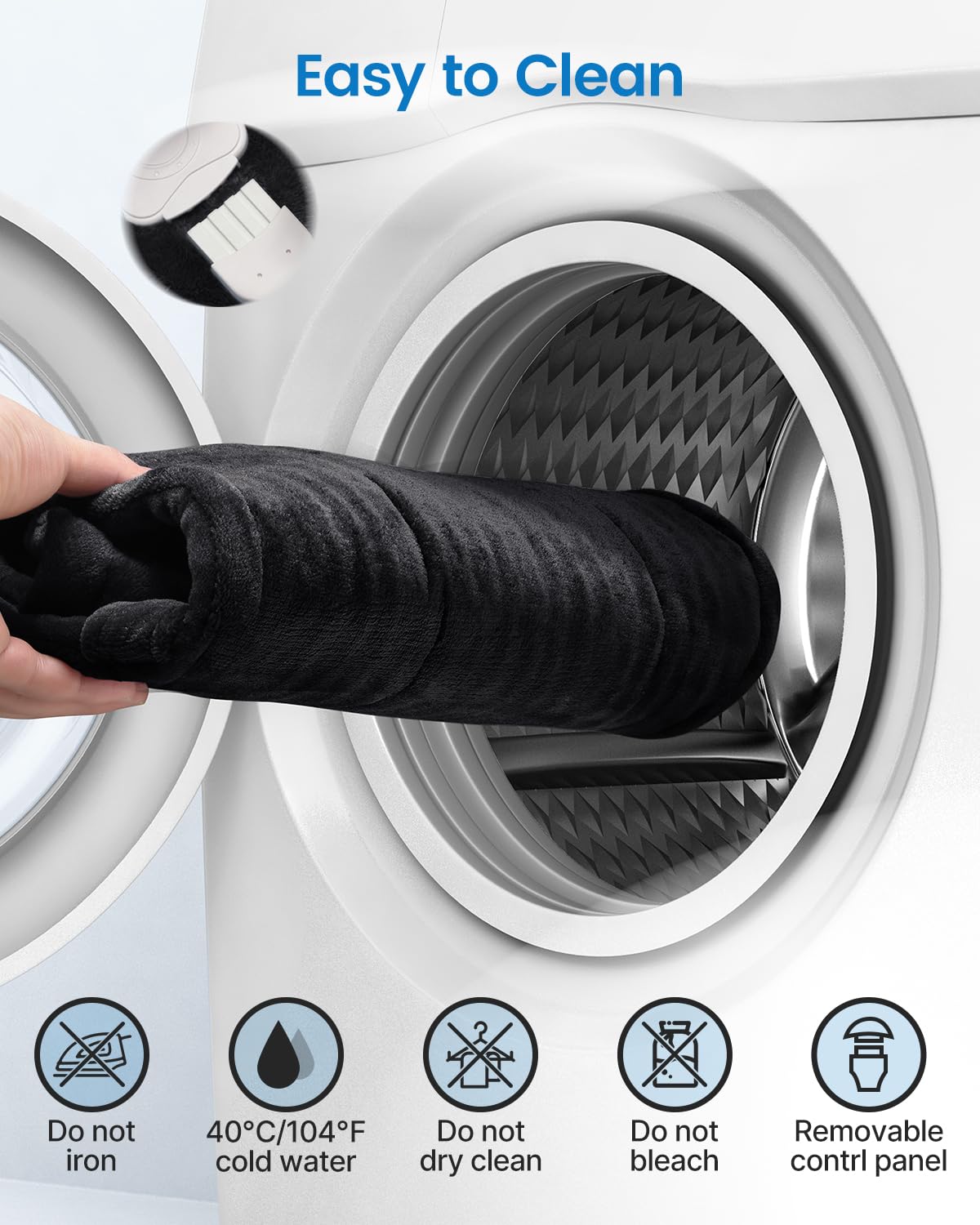 RENPHO Electric Heating Pad for Back, Birthday Christmas Gifts for Women Men Mom Dad Elderly, FSA Eligible Items Only List, Large Heat Pad for Neck Shoulders, 24"x33", ETL Certified, Gray