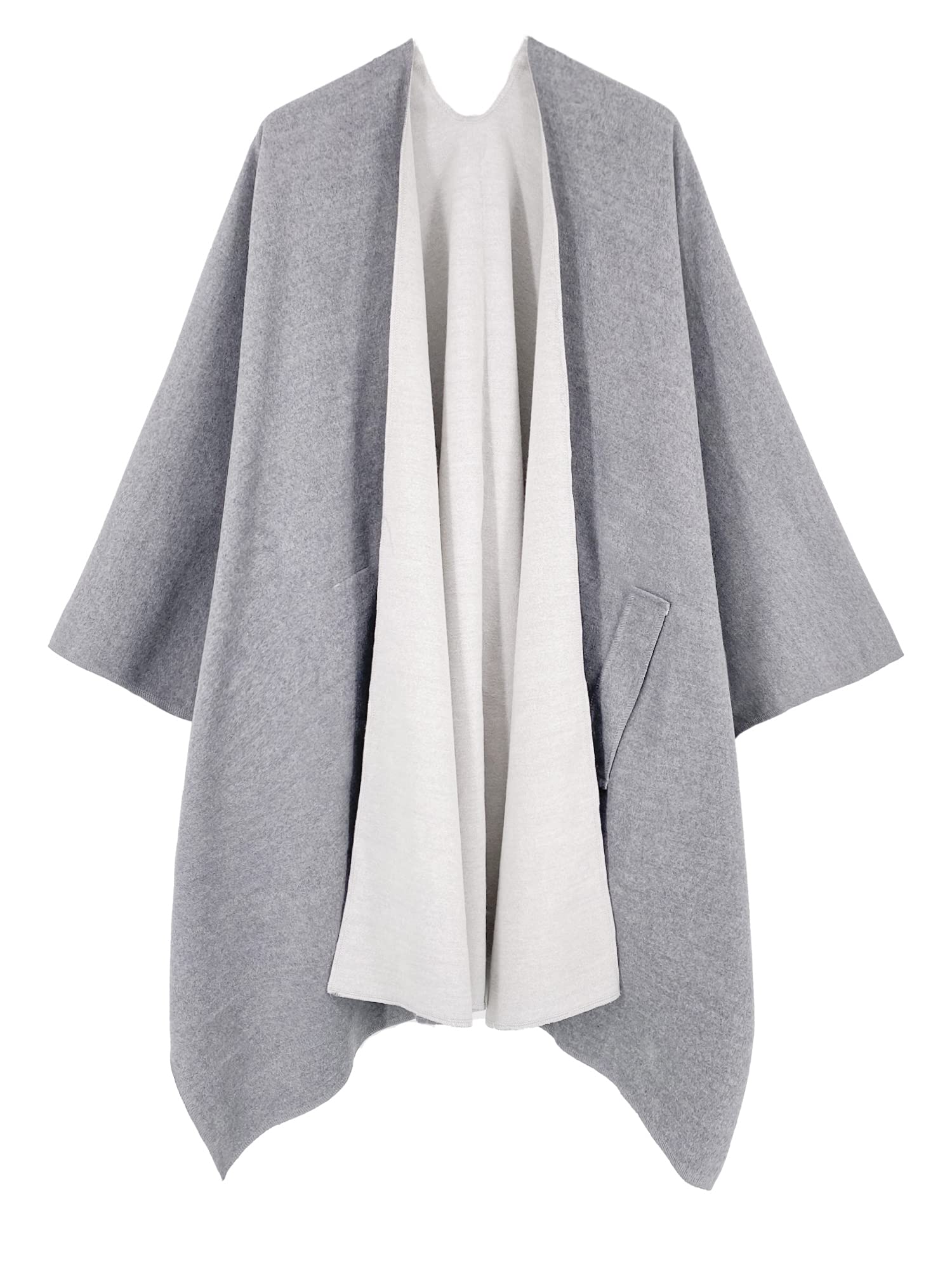 Moss Rose Women's Shawl Wrap Poncho Ruana Cape Open Front Cardigan Shawls for Fall Winter