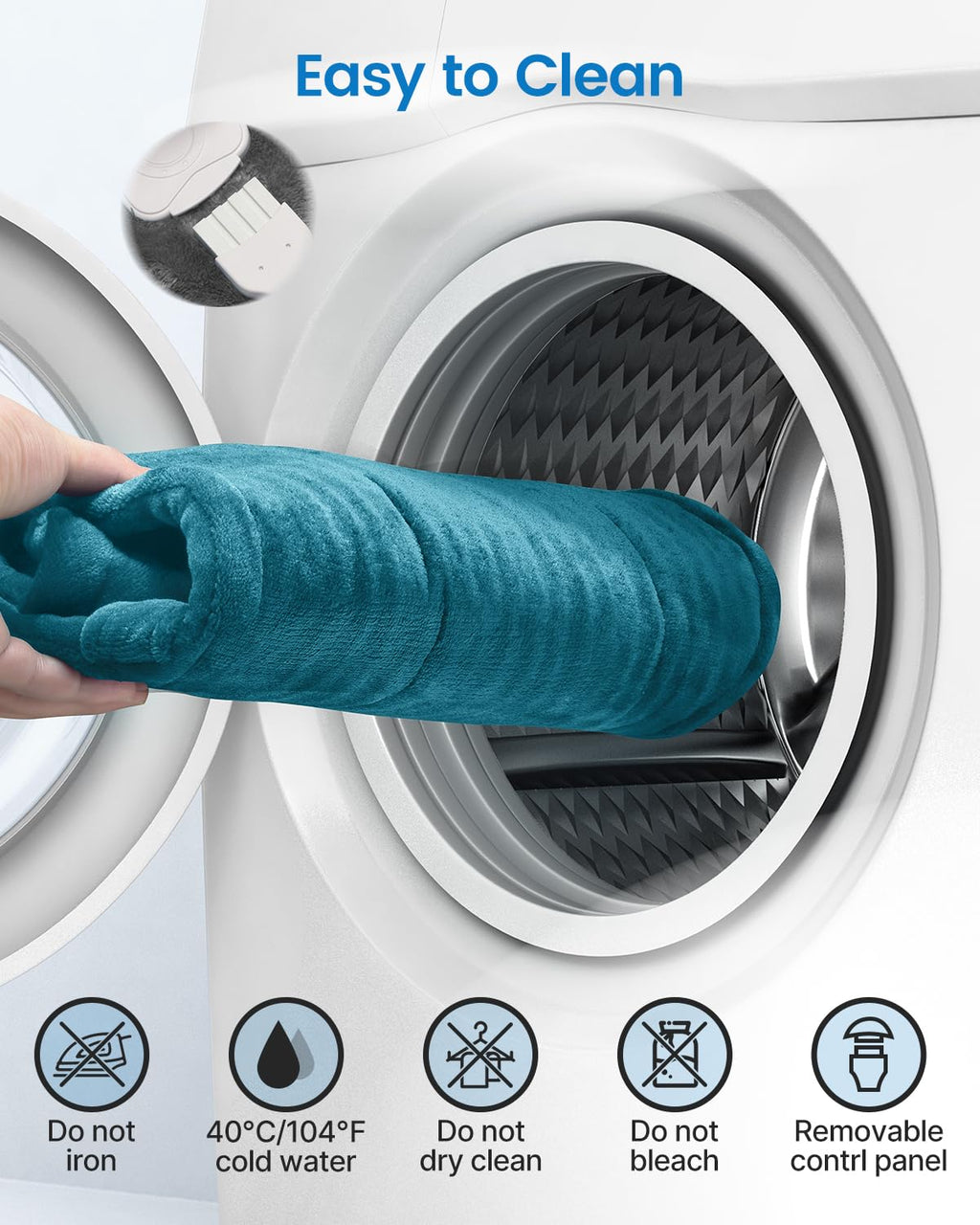 RENPHO Electric Heating Pad for Back, Birthday Christmas Gifts for Women Men Mom Dad Elderly, FSA Eligible Items Only List, Large Heat Pad for Neck Shoulders, 24"x33", ETL Certified, Gray