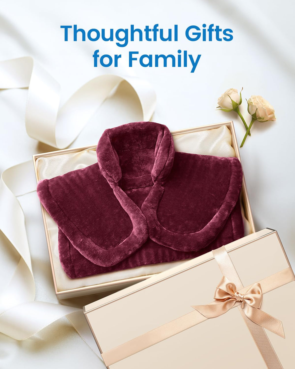 RENPHO Electric Heating Pad for Back, Birthday Christmas Gifts for Women Men Mom Dad Elderly, FSA Eligible Items Only List, Large Heat Pad for Neck Shoulders, 24"x33", ETL Certified, Gray