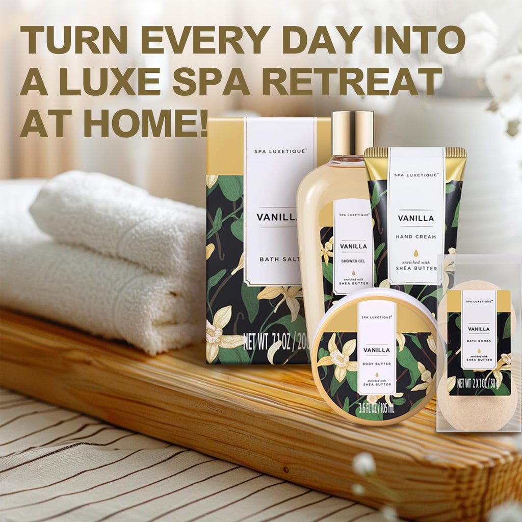 spa luxetique Gift Baskets for Women, Spa Gifts for Women - 10pcs Lavender Sets with Body Lotion, Bubble Bath, Relaxing Bath Sets, Birthday Christmas Gifts for Her