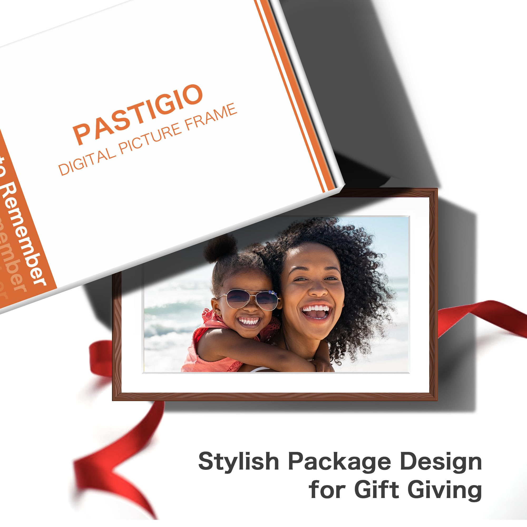 Digital Picture Frame, 10.1'' Frameo Digital Frame Wifi, 32GB Memory, 1280*800 HD Touch Screen Digital Photo Frame, Wall Mountable, Auto-Rotate, Share Instantly, Wedding, Birthday Gifts for Women, Mom