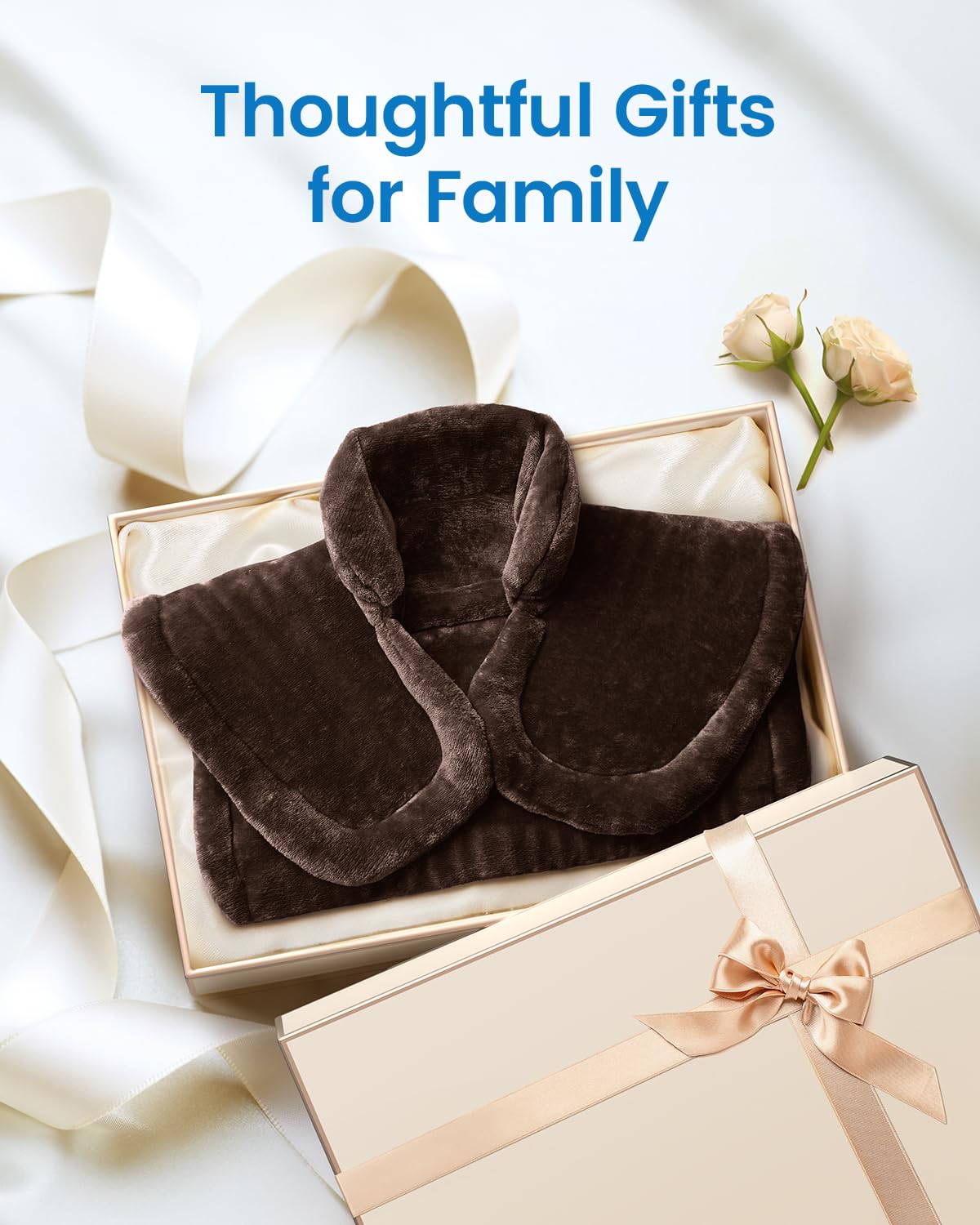 RENPHO Electric Heating Pad for Back, Birthday Christmas Gifts for Women Men Mom Dad Elderly, FSA Eligible Items Only List, Large Heat Pad for Neck Shoulders, 24"x33", ETL Certified, Gray