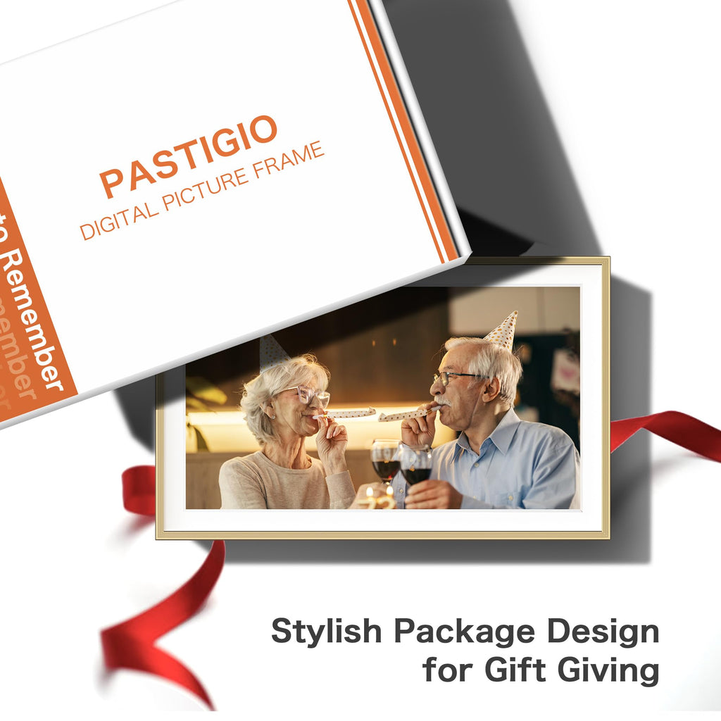 Digital Picture Frame, 10.1'' Frameo Digital Frame Wifi, 32GB Memory, 1280*800 HD Touch Screen Digital Photo Frame, Wall Mountable, Auto-Rotate, Share Instantly, Wedding, Birthday Gifts for Women, Mom