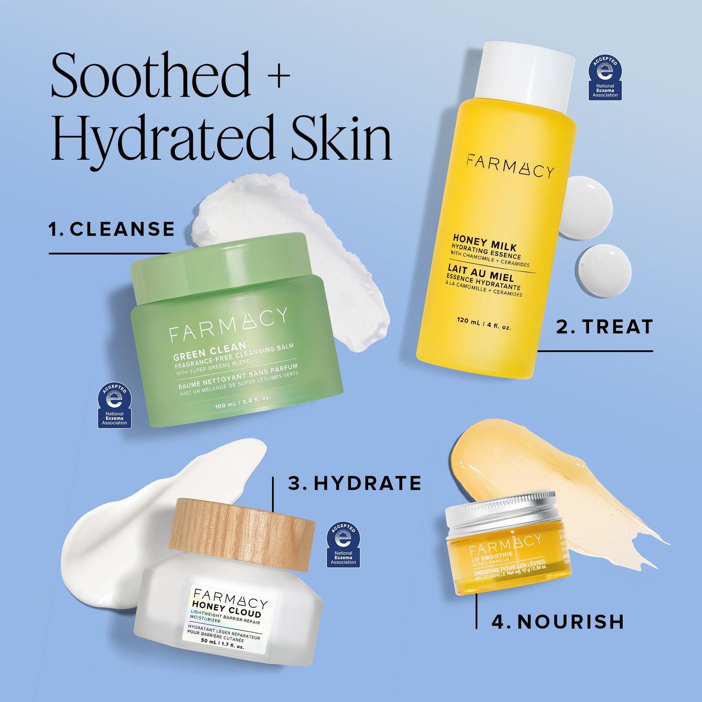 Farmacy Honey Cloud Lightweight Face Moisturizer - Hydrating Face Lotion Infused with Hyaluronic Acid, Peptides & Chamomile - Daily Facial Moisturizer for Oily, Sensitive, or Combination Skin (50ml)