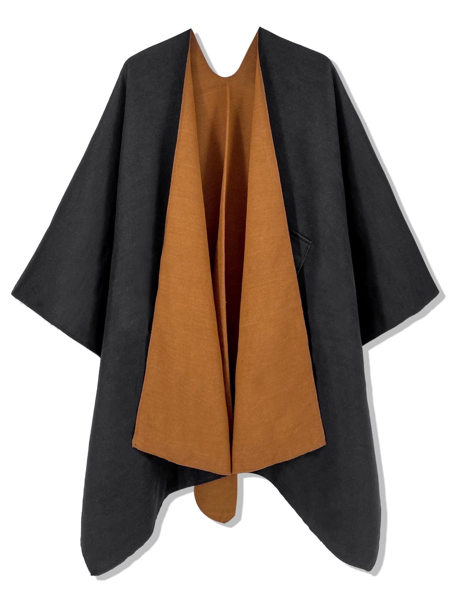 Moss Rose Women's Shawl Wrap Poncho Ruana Cape Open Front Cardigan Shawls for Fall Winter