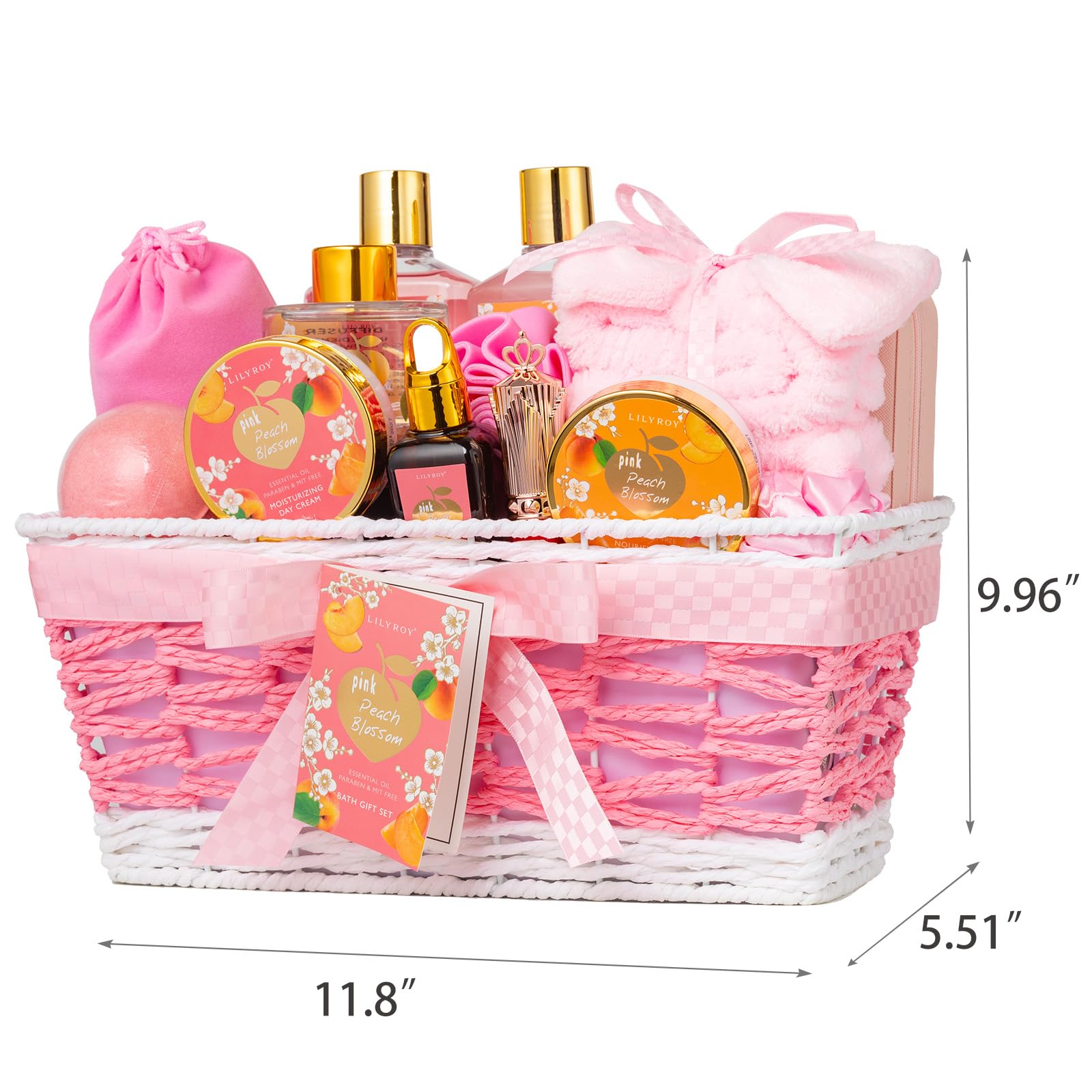 Christmas Gift Basket Set for Women - Ultimate 15-Piece Bath & Body Gift Set, Spa Gift Basket, Bath Collection | Birthday Gift, Mothers Day Gifts for Mom, Perfect Present for Her & Mom All Occasions